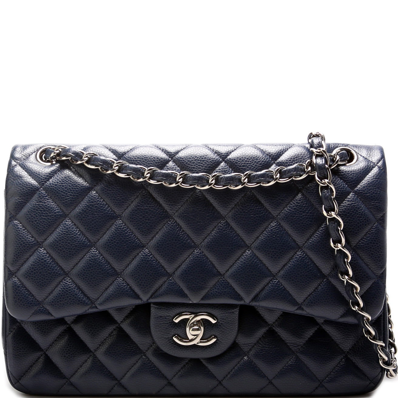 Chanel Classic Flap Jumbo Caviar 17-20M Handbag