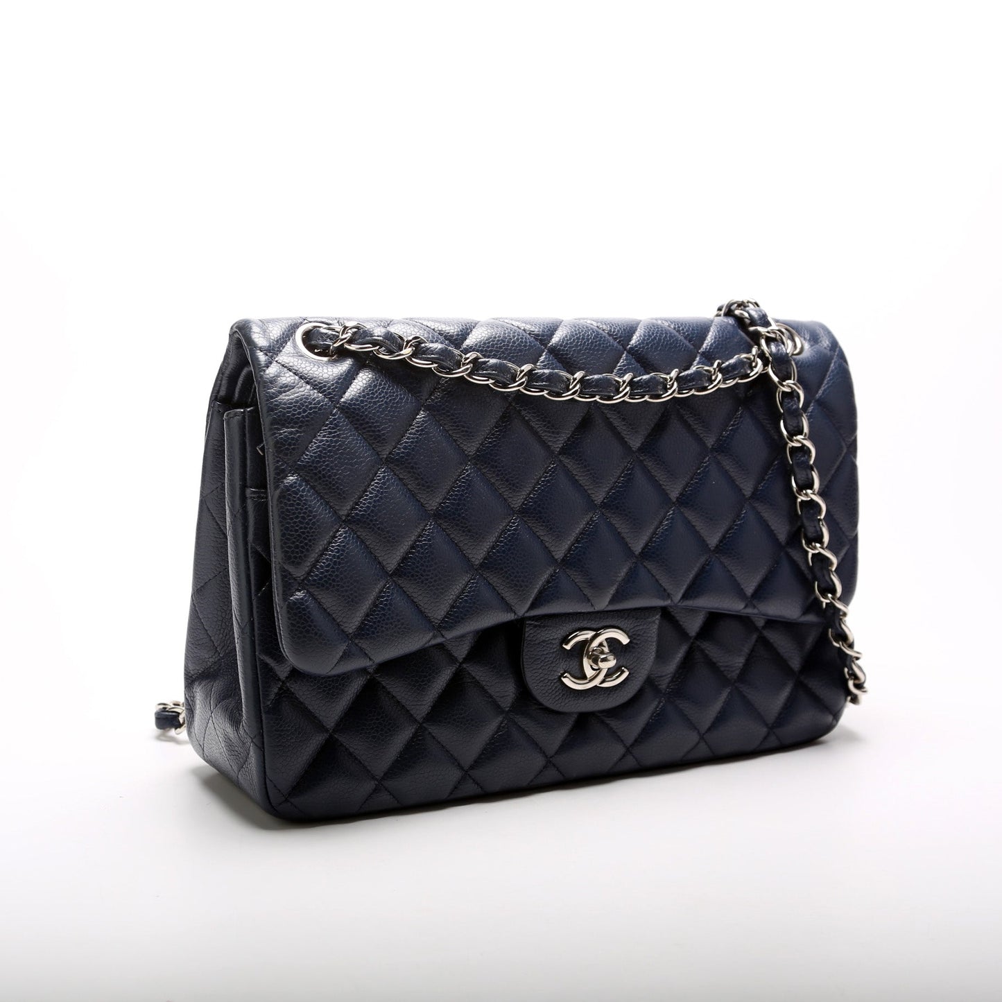 Chanel Classic Flap Jumbo Caviar 17-20M Handbag