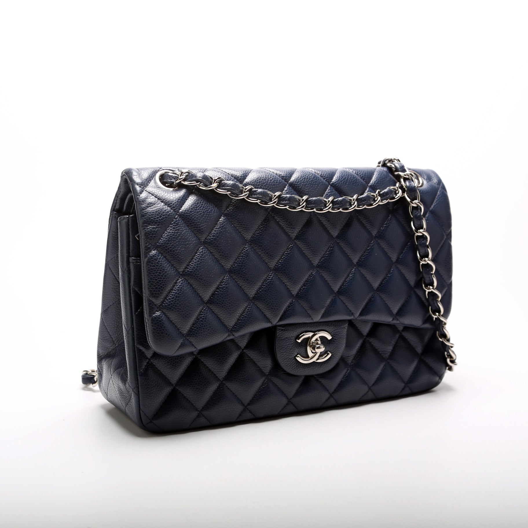 Chanel Classic Flap Jumbo Caviar 17-20M Handbag