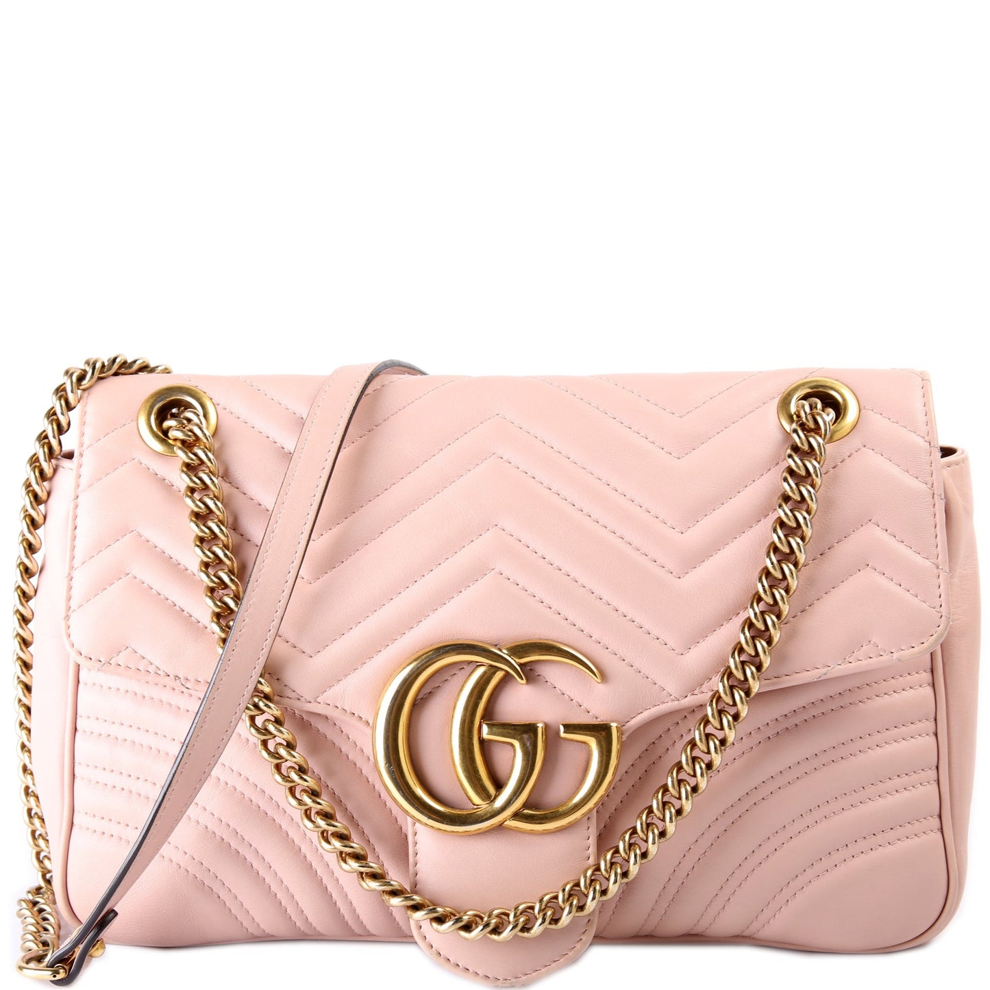 Gucci Marmont Leather Medium Shoulder Bag