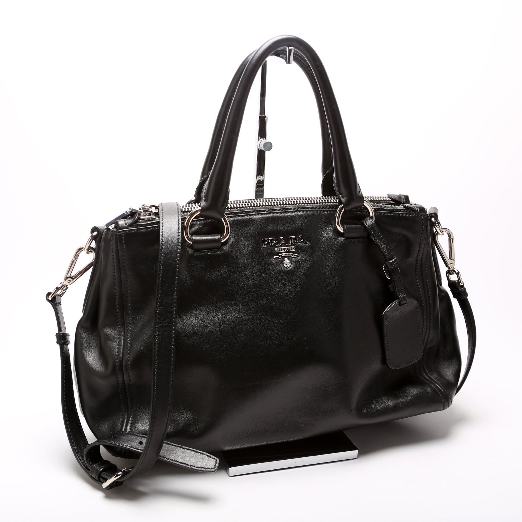Prada Satchel Bag Leather Travel Bag