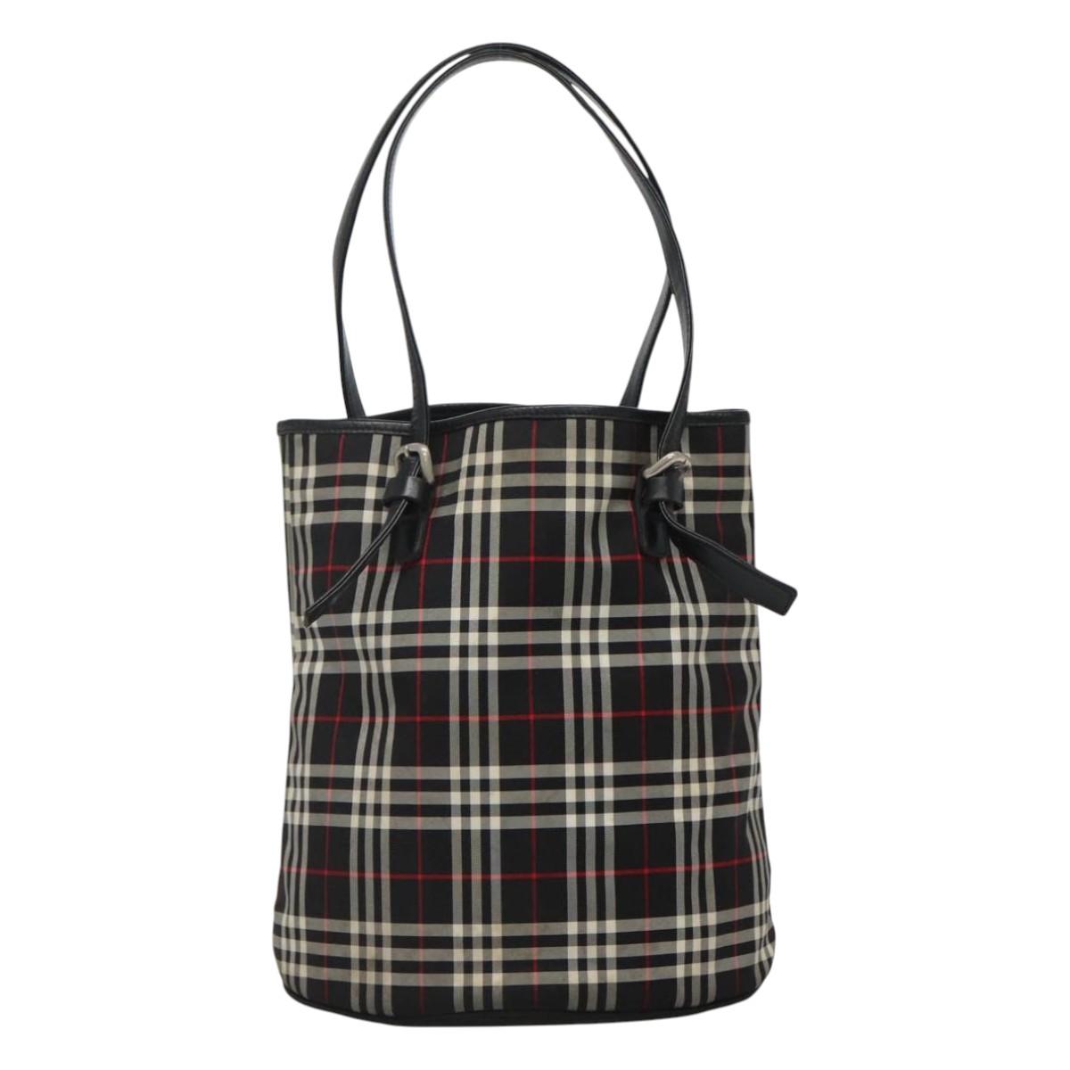 Burberry Nova Check Multicolour Synthetic Tote Bag