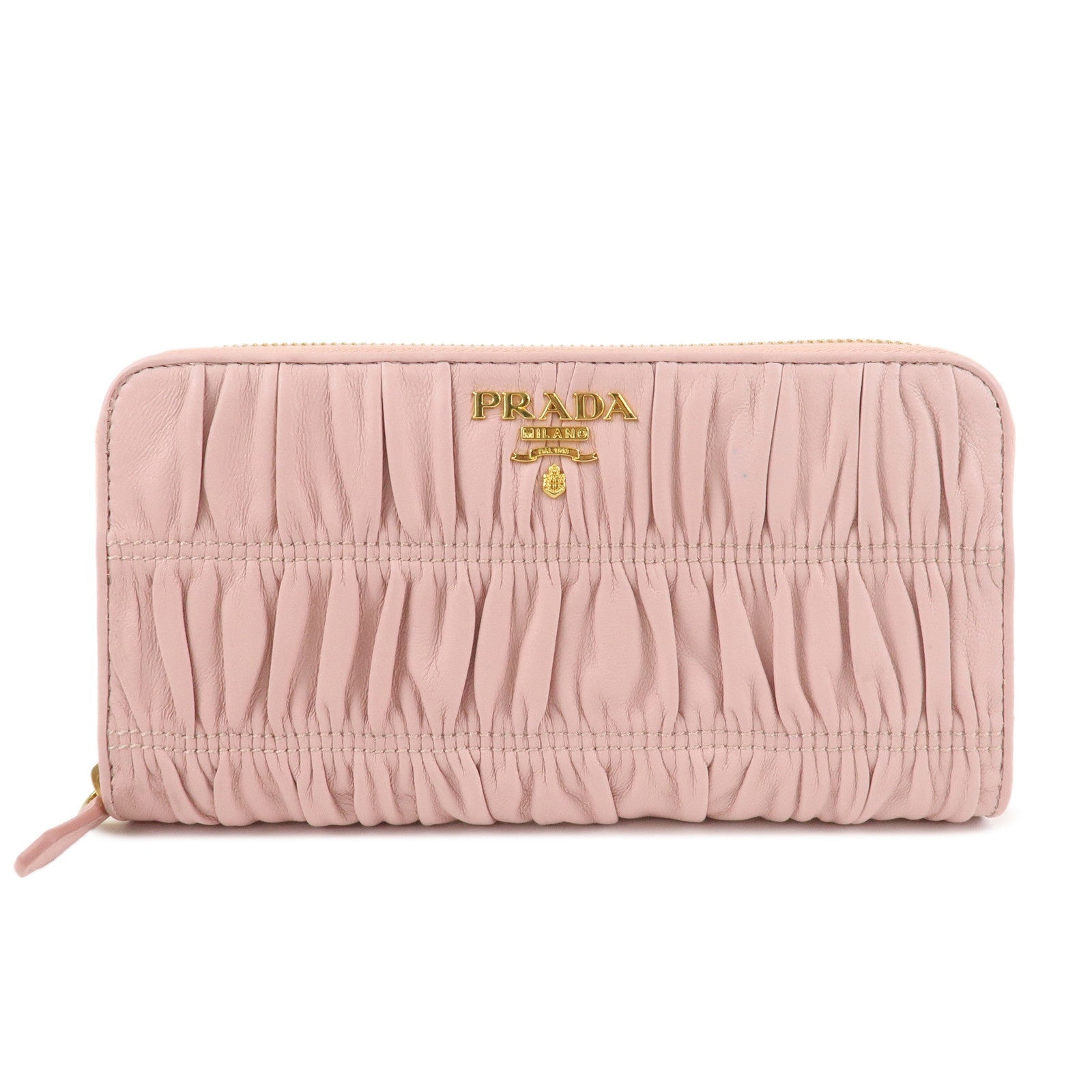 Gather Round Zippy Wallet Hardware d Leather Pink Gold Handbag