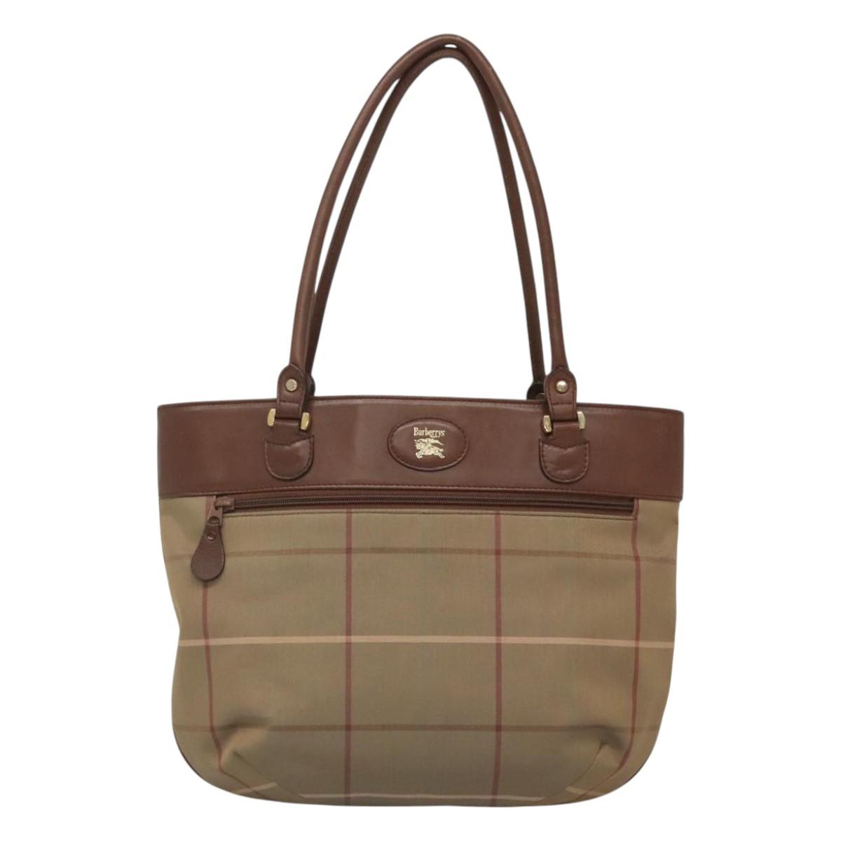 Burberry Nova Check Shoulder Bag Canvas Brown Shoulder Bag 4