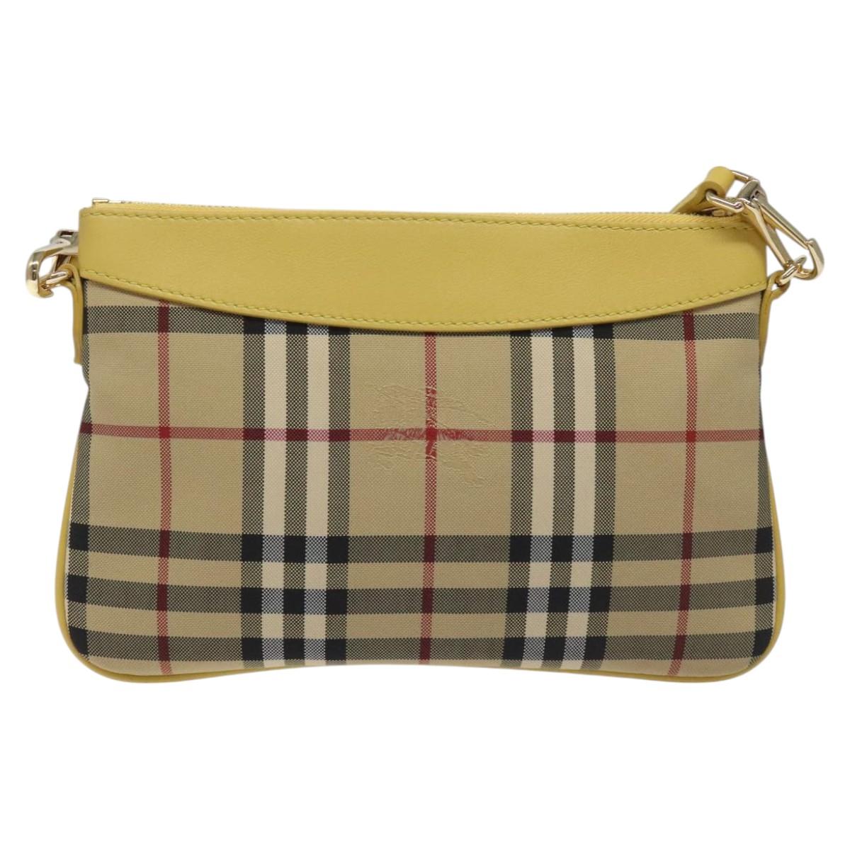 Burberry Nova Check Shoulder Bag Canvas Beige Shoulder Bag 103