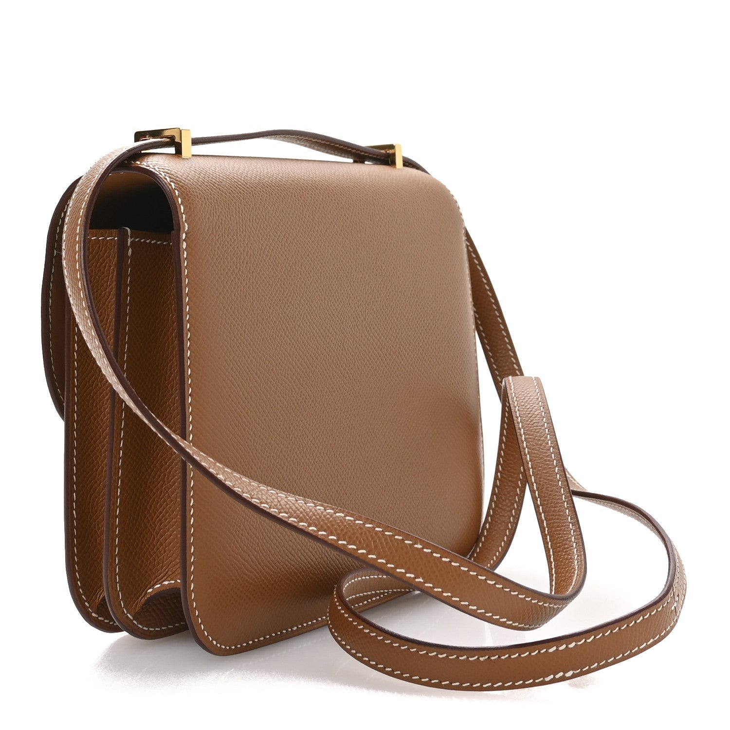 Hermes Epsom Constance Handbag Gold Travel Bag