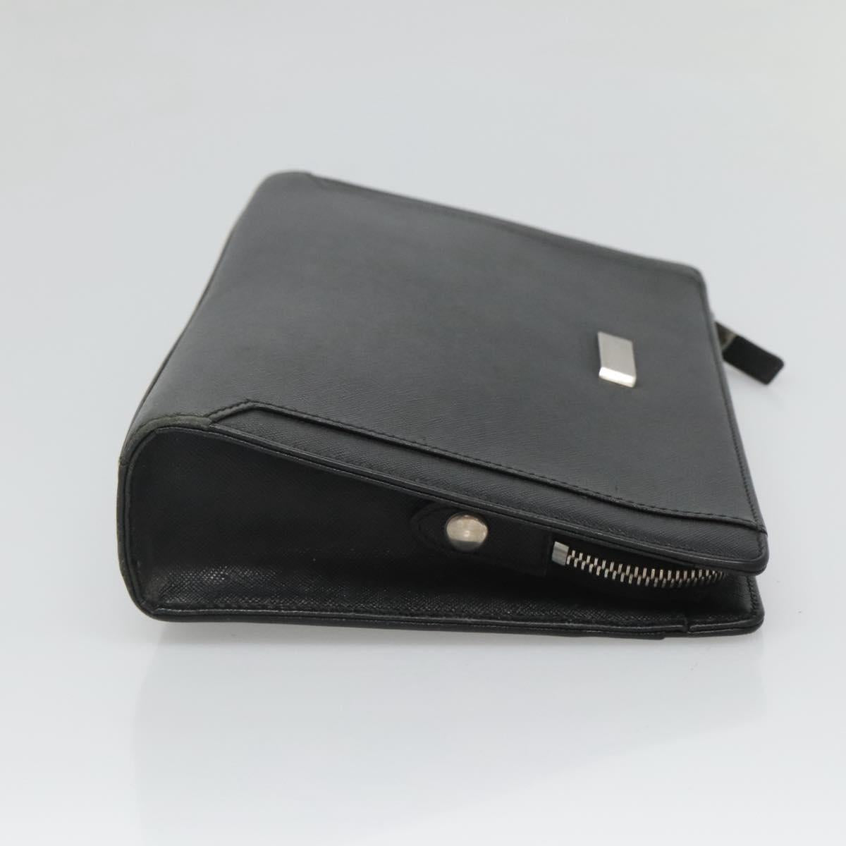 Burberry Clutch Bag Leather Black Clutch Bag 4