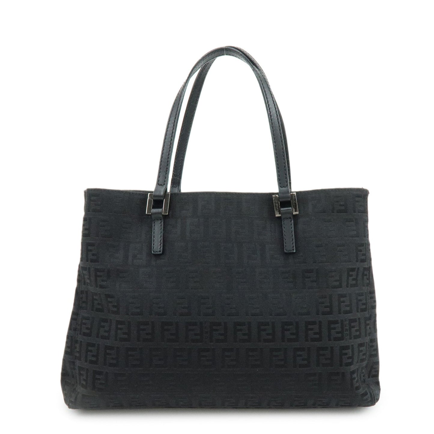 Tote Bag Zucchino Hand Bag 3 Leather Canvas Black