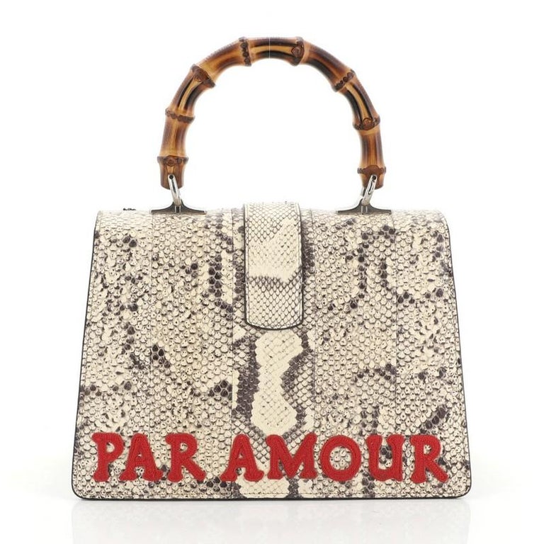 Gucci Dionysus & Bamboo Python Top Handle Shoulder Bag