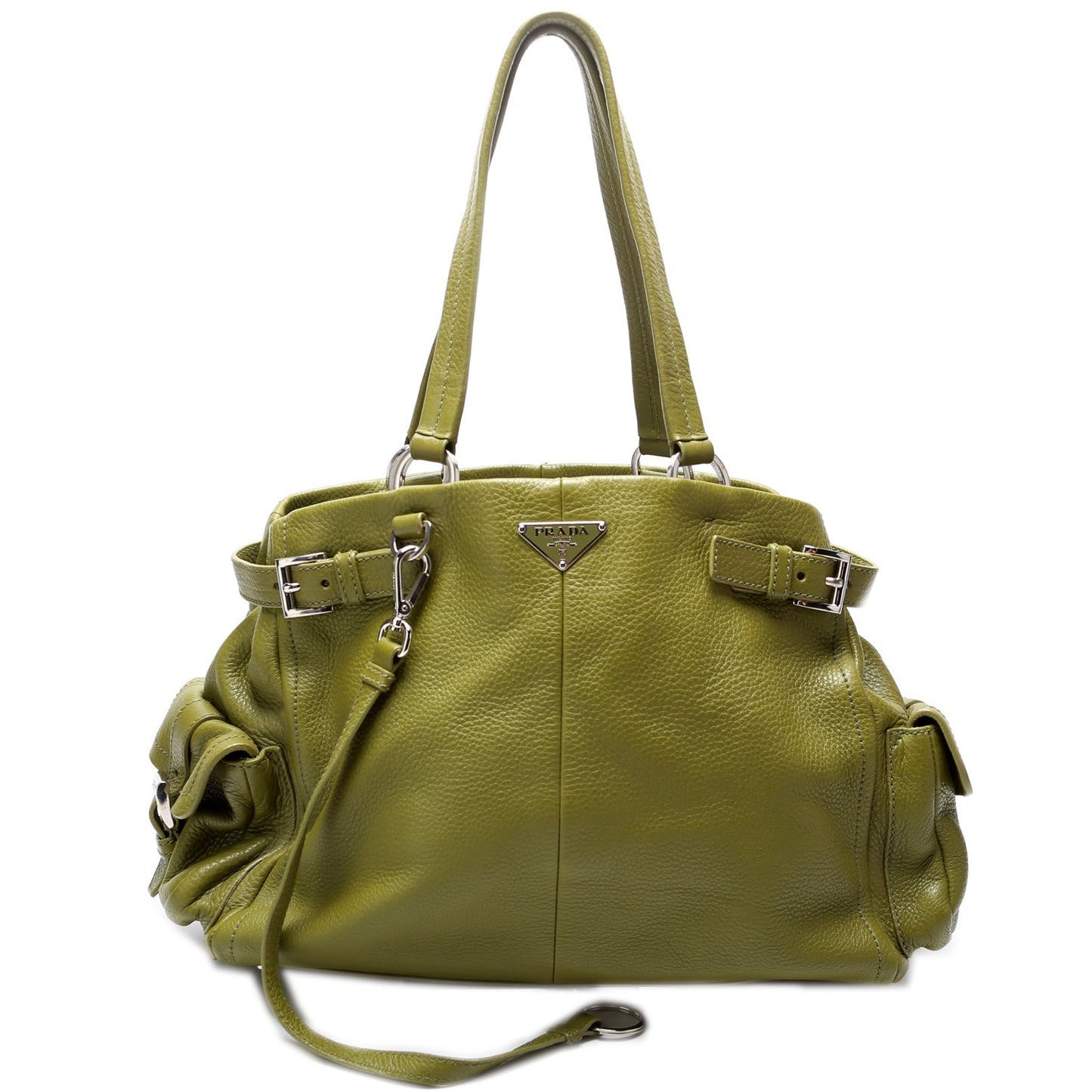Prada Vitello Daino Side Pocket Bag Travel Bag