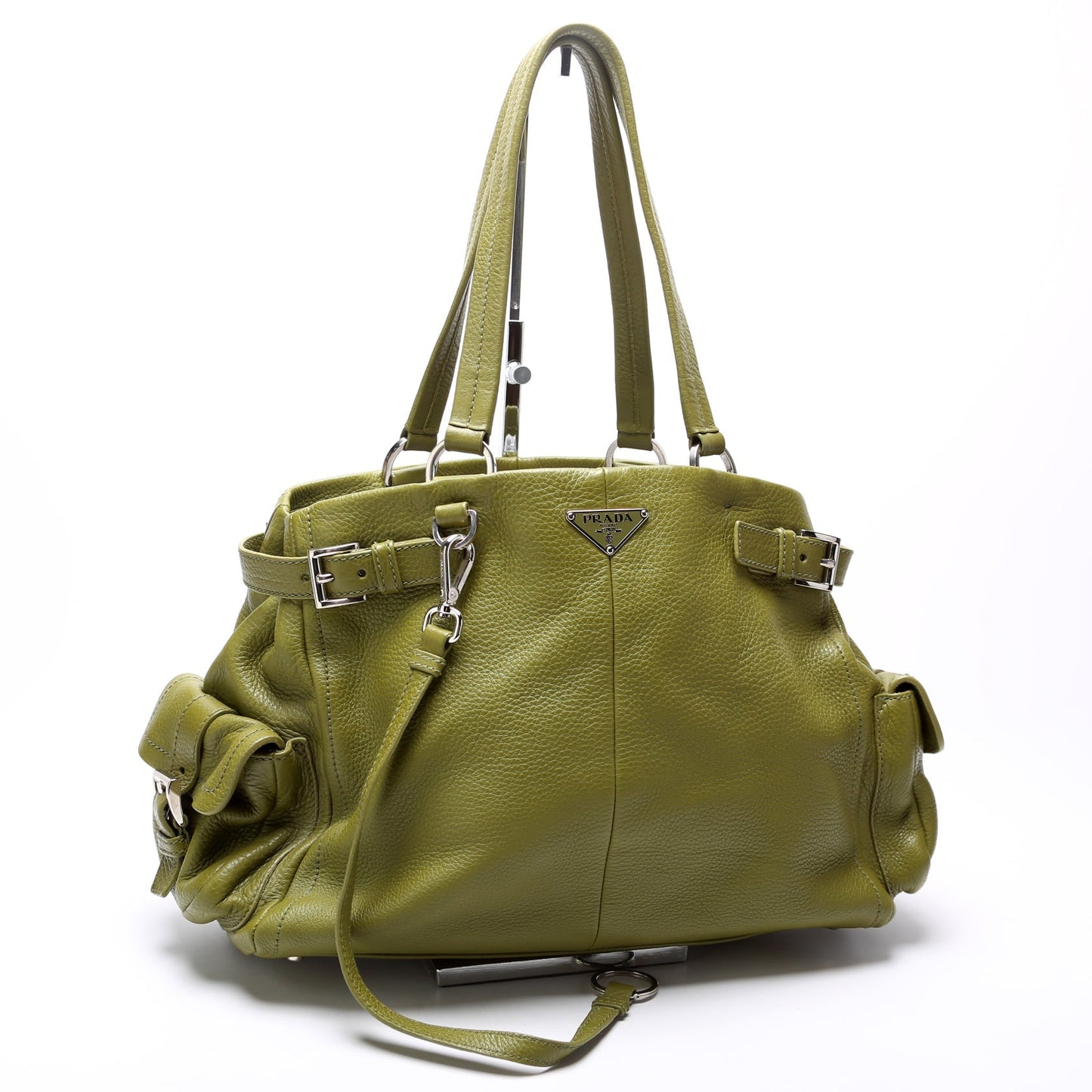 Prada Vitello Daino Side Pocket Bag Travel Bag