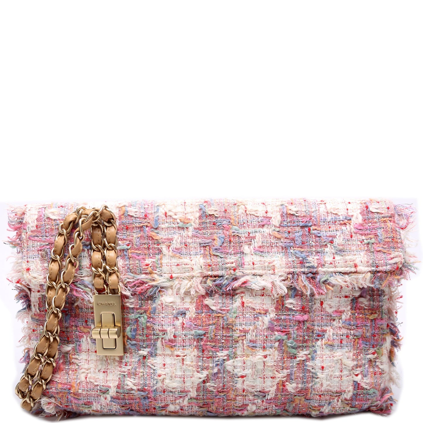 Chanel Reissue Vertical Tweed Flap 8M Lock Handbag