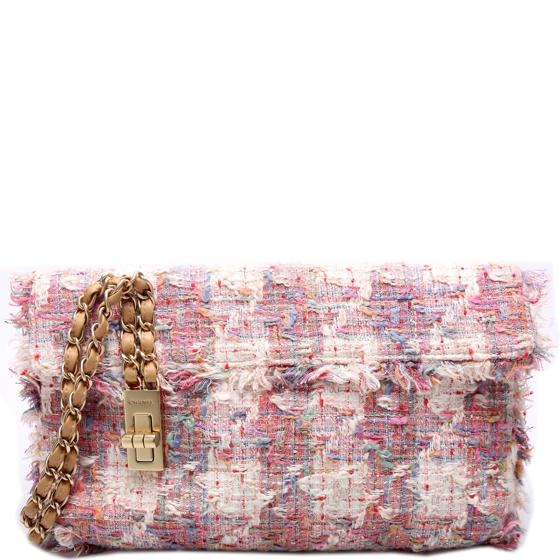 Chanel Reissue Vertical Tweed Flap 8M Lock Handbag