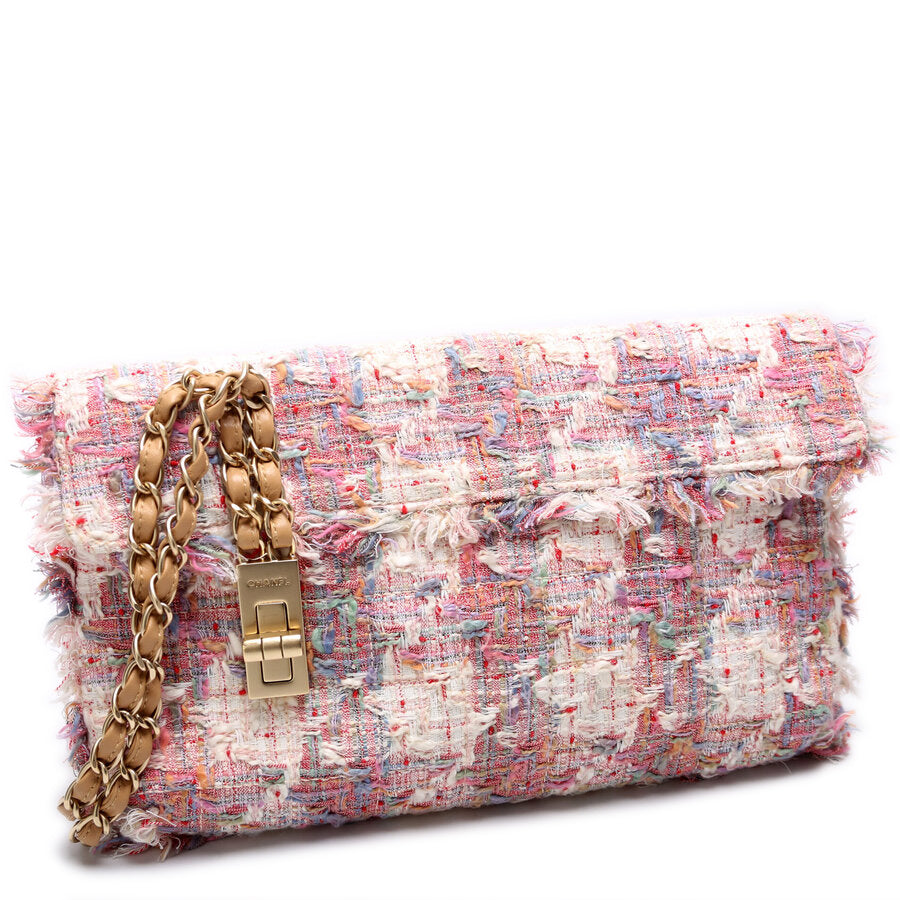 Chanel Reissue Vertical Tweed Flap 8M Lock Handbag