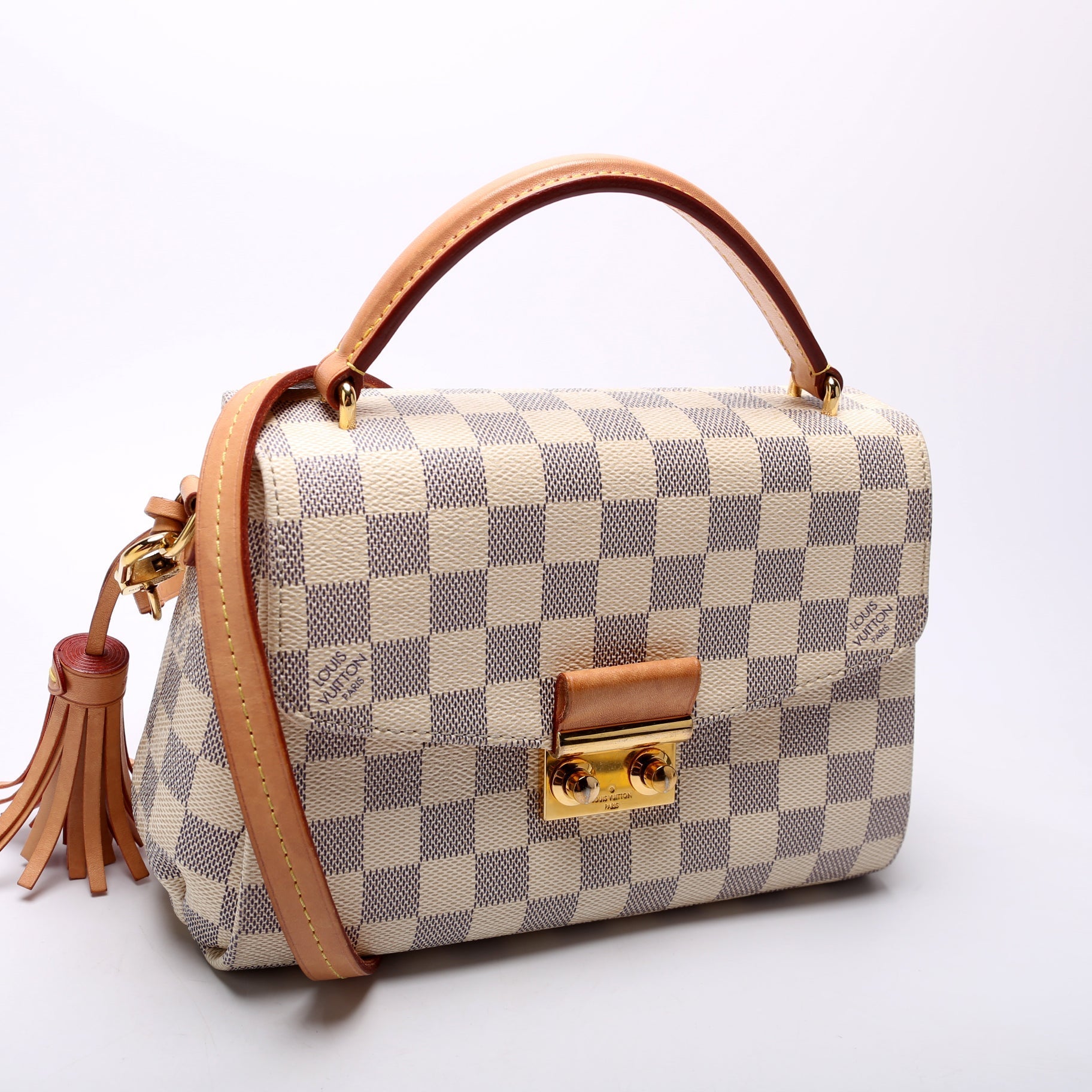 Louis Vuitton Croisette Azur Damier Handbag Azur 11