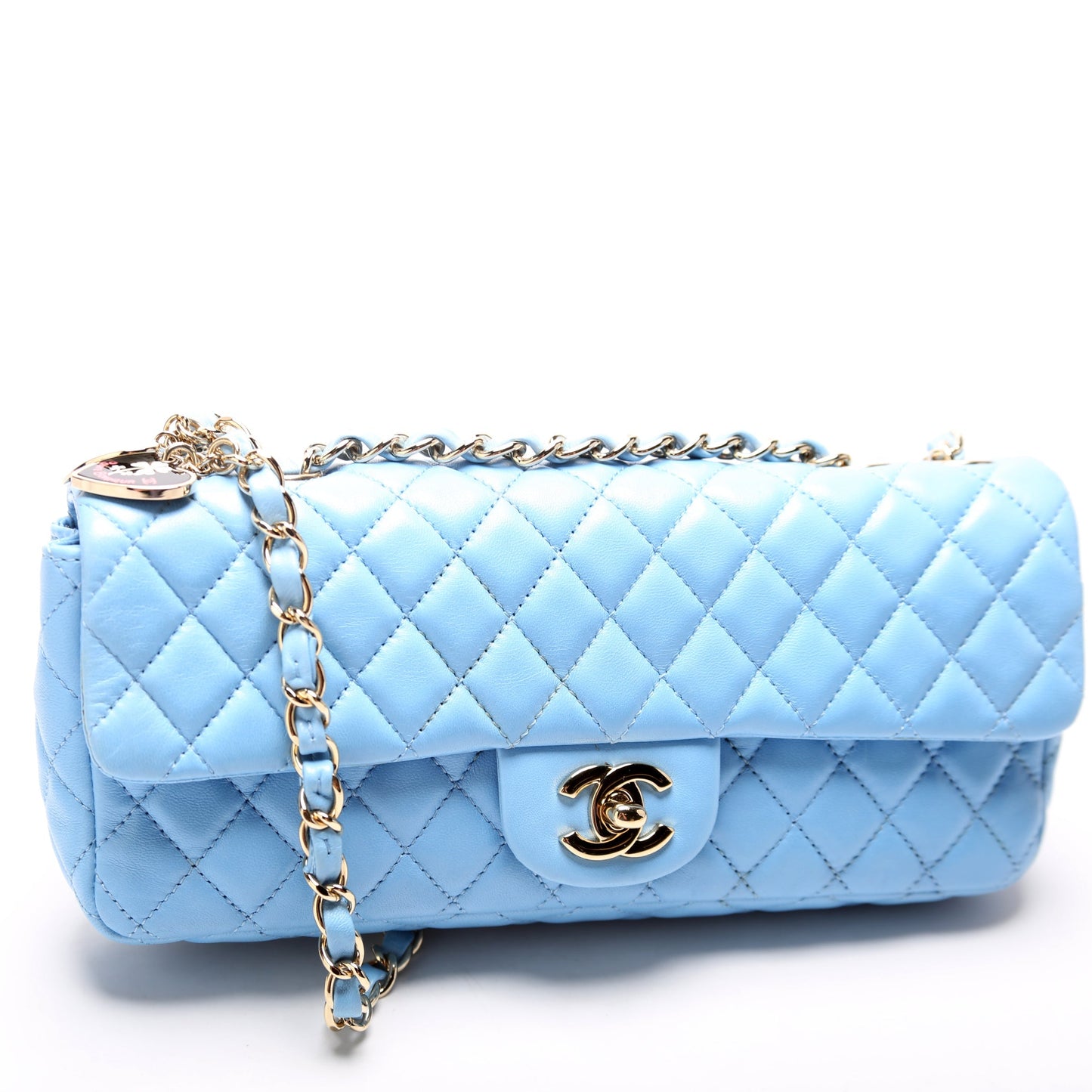 Chanel Classic E W Valentine Charms Flap Key Chain