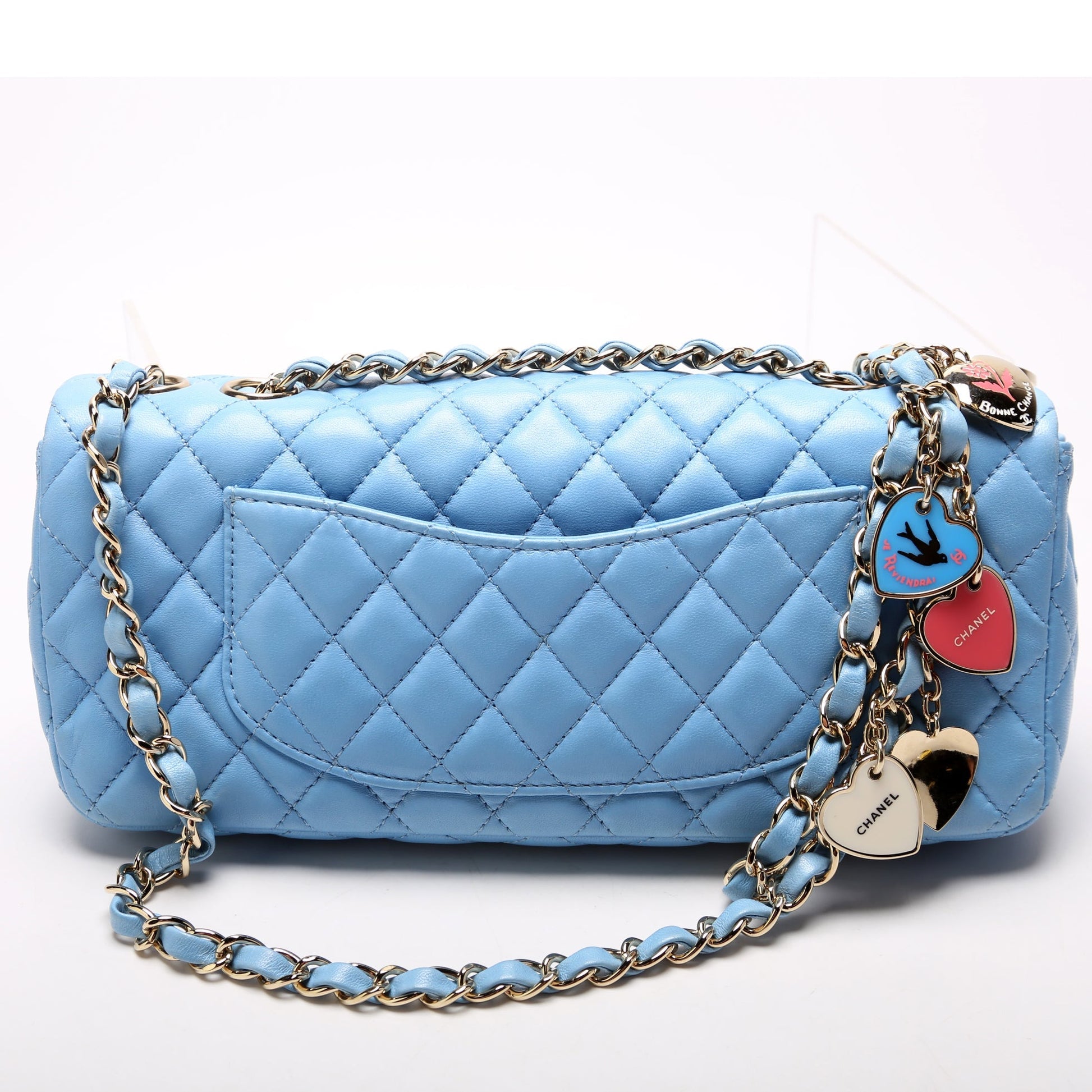 Chanel Classic E W Valentine Charms Flap Key Chain