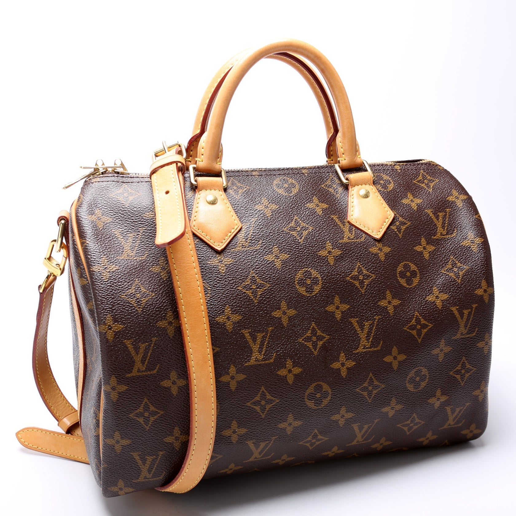 Louis Vuitton Speedy 30 Bandouliere Monogram Handbag Monogram 30