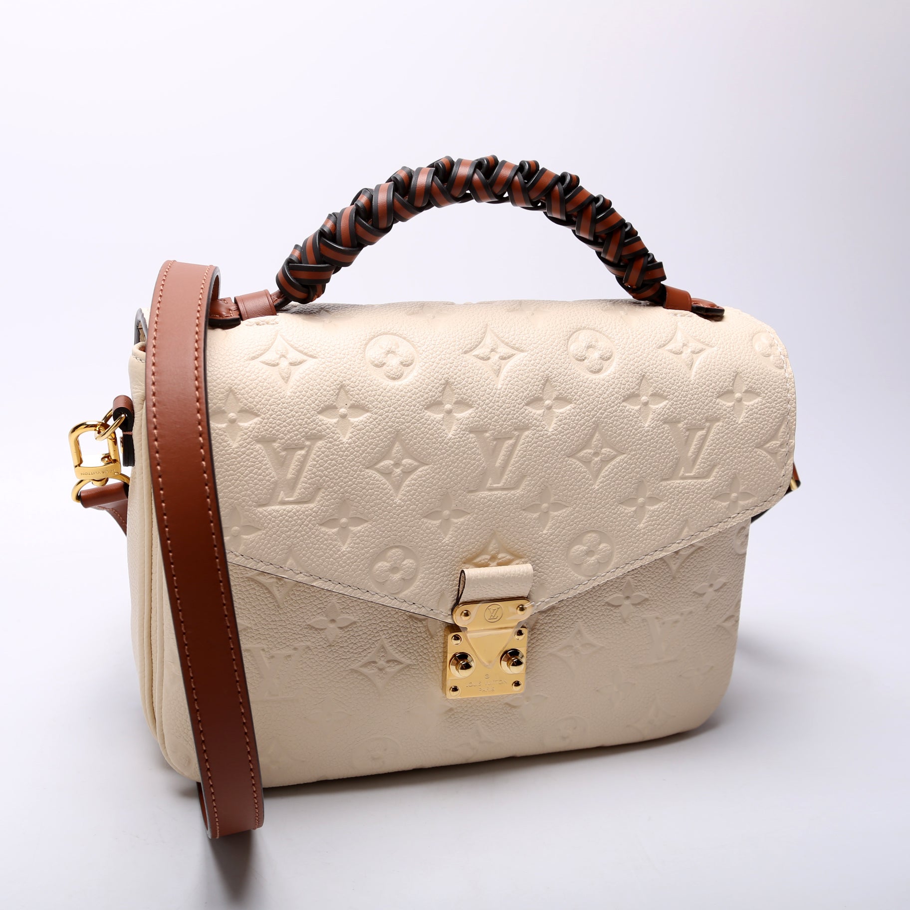 Louis Vuitton Pochette Metis Braided Empreinte Clutch Bag Braided 1