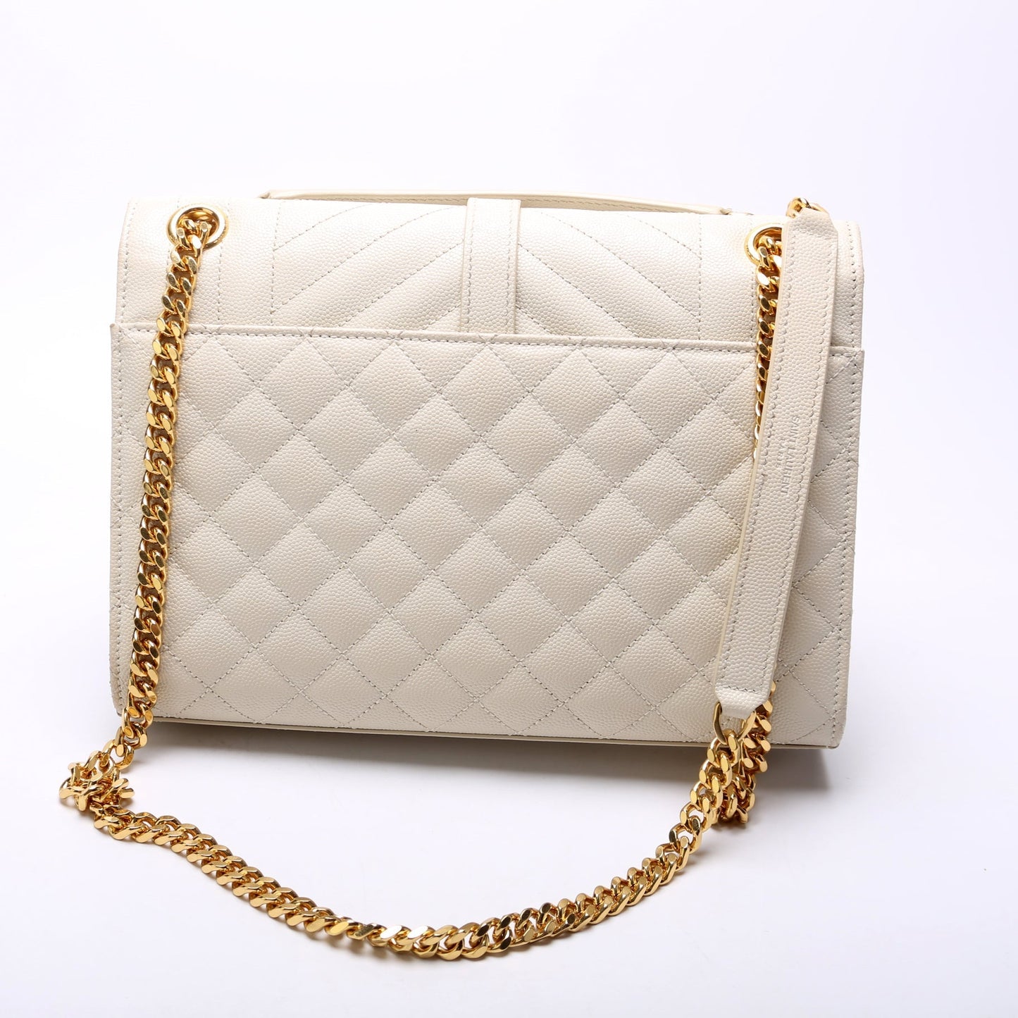 YSL Saint Laurent Envelope Grain De Triquilt Bag Medium Travel Bag