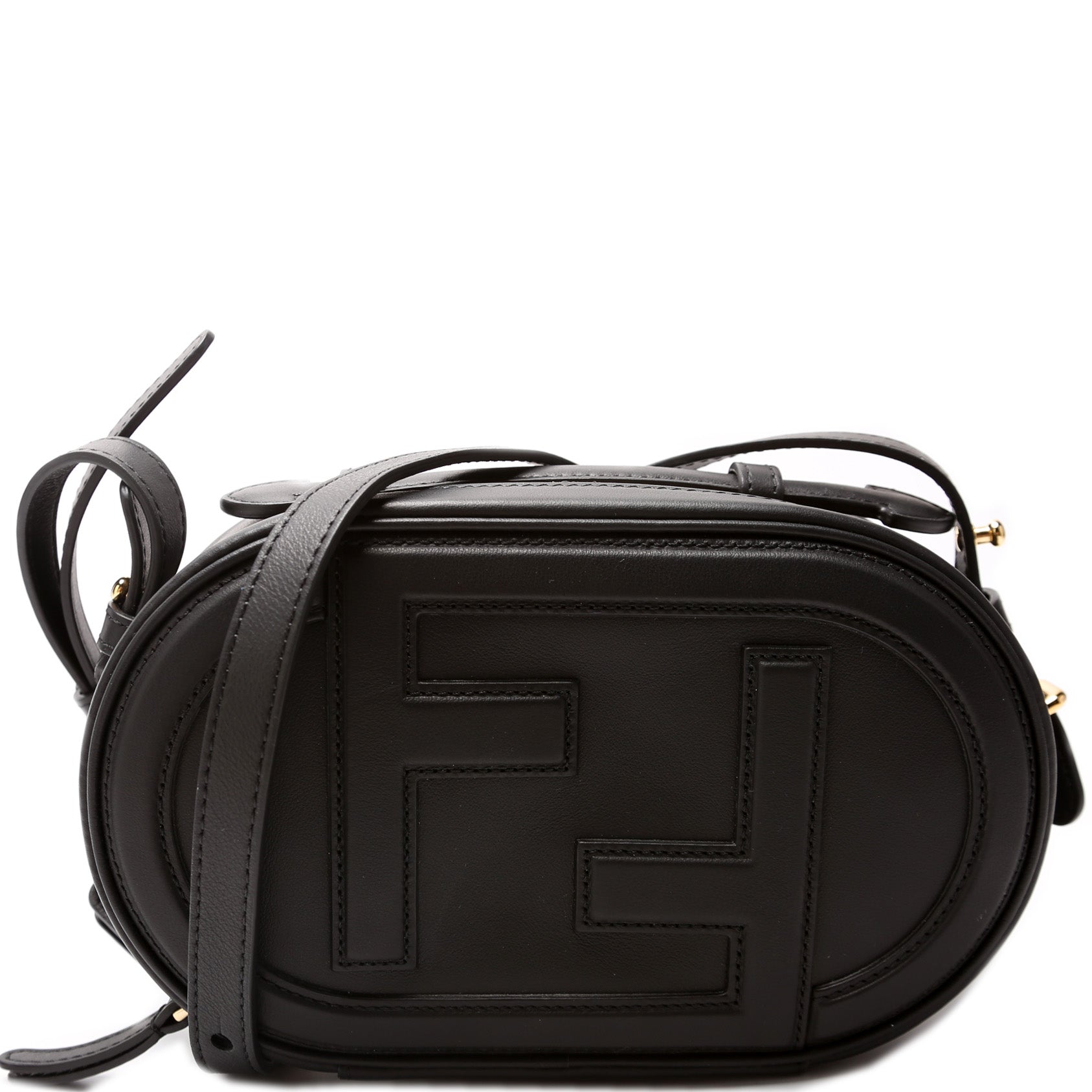 Fendi Grace Clock Camera Case Bag Leather Vitello Mini Travel Bag