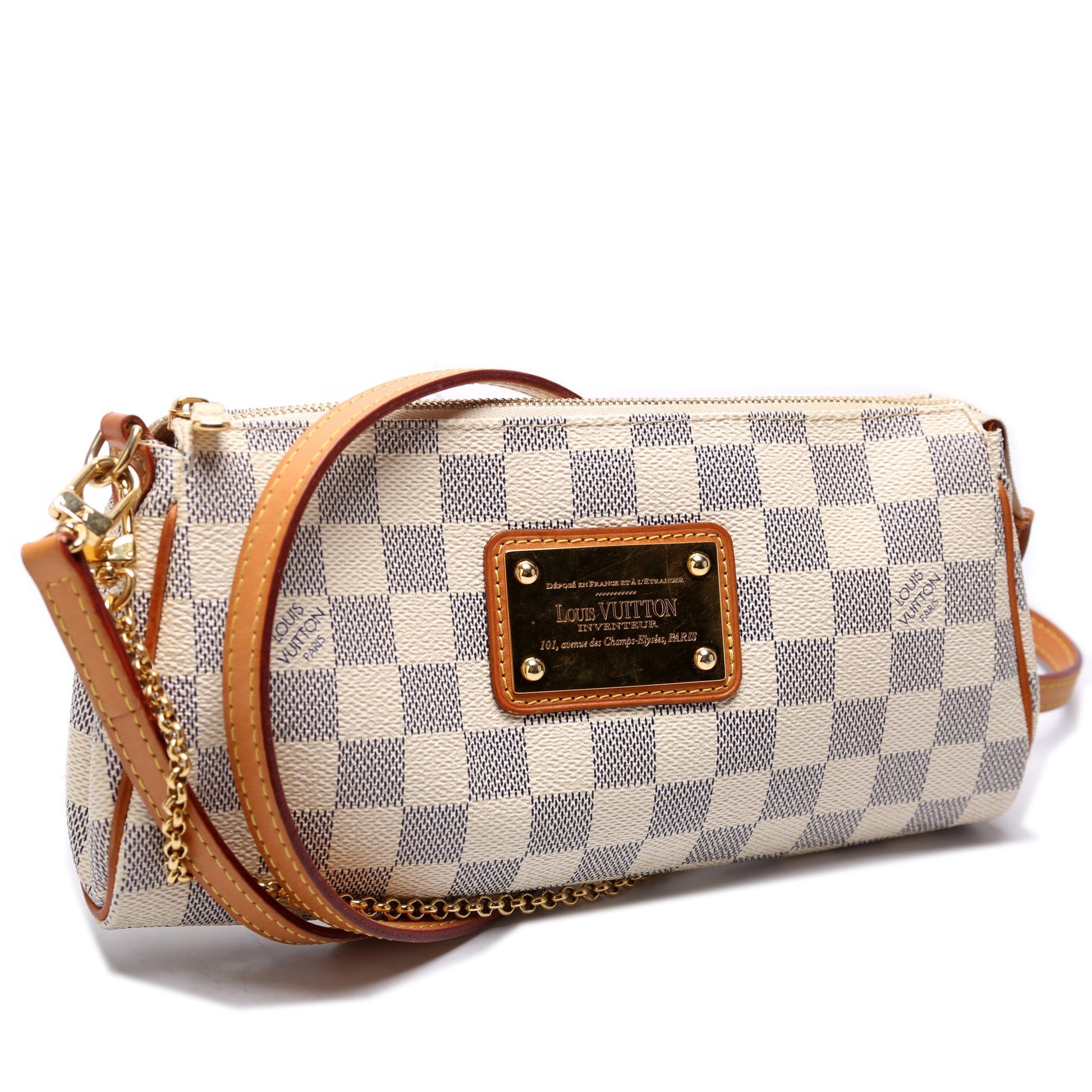 Louis Vuitton Eva Azur Damier Clutch Bag Azur 2