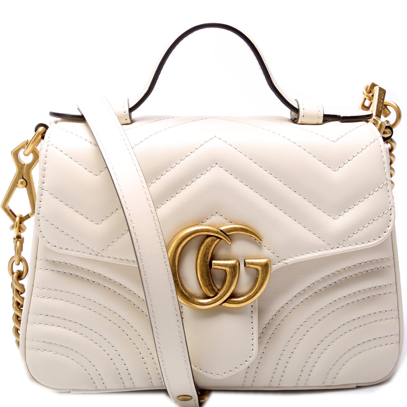 Gucci Marmont Mini Top Handle Travel Bag Handle 1