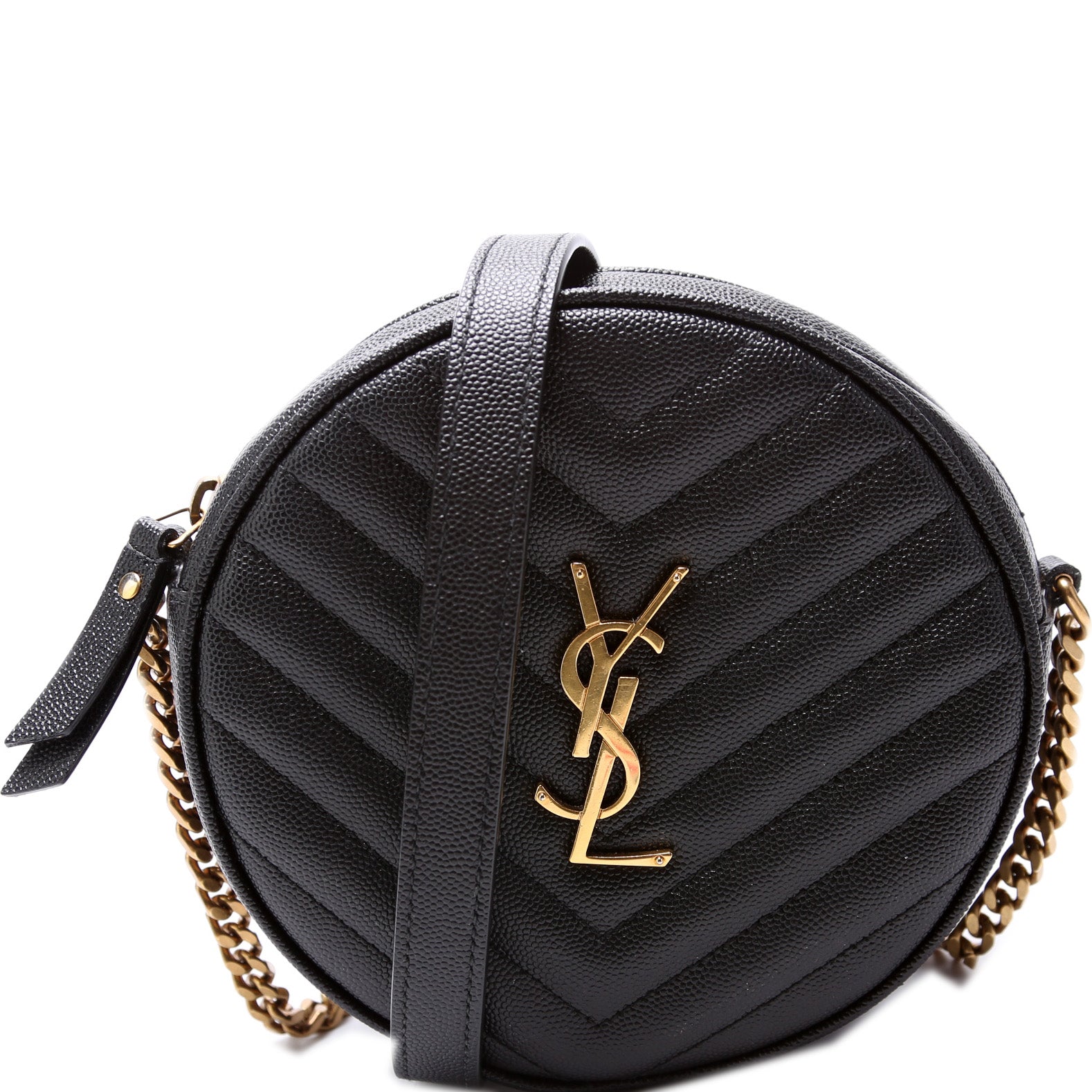 YSL Saint Laurent Vinyle Round Camera Bag Crossbody Bag Camera Bag