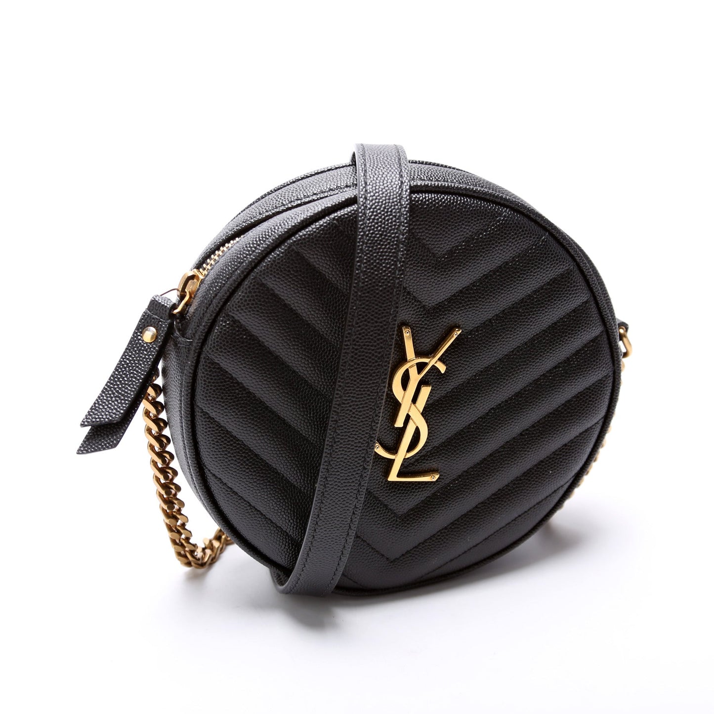 YSL Saint Laurent Vinyle Round Camera Bag Crossbody Bag Camera Bag