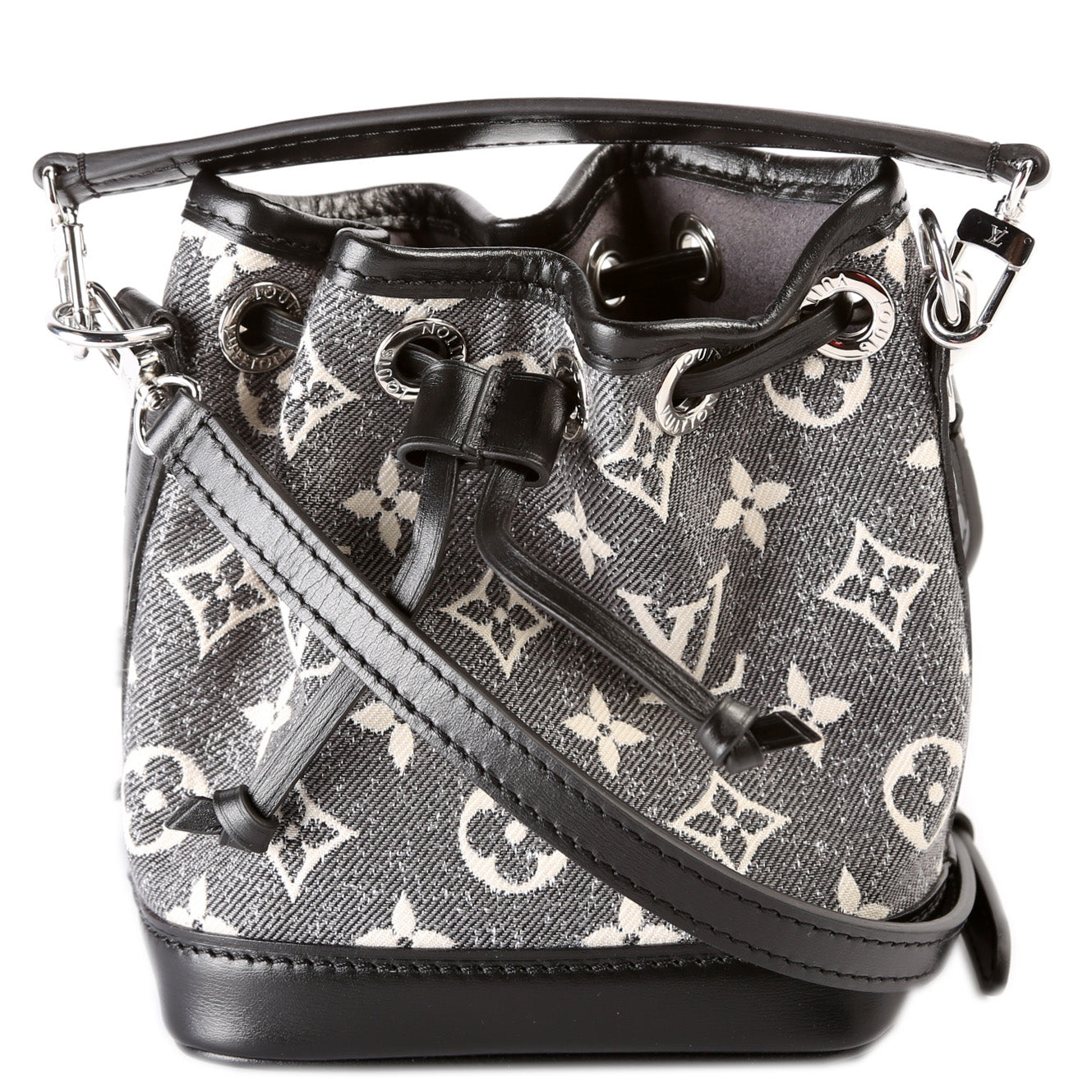 Louis Vuitton Noe Jacquard Denim Monogram Nano Handbag