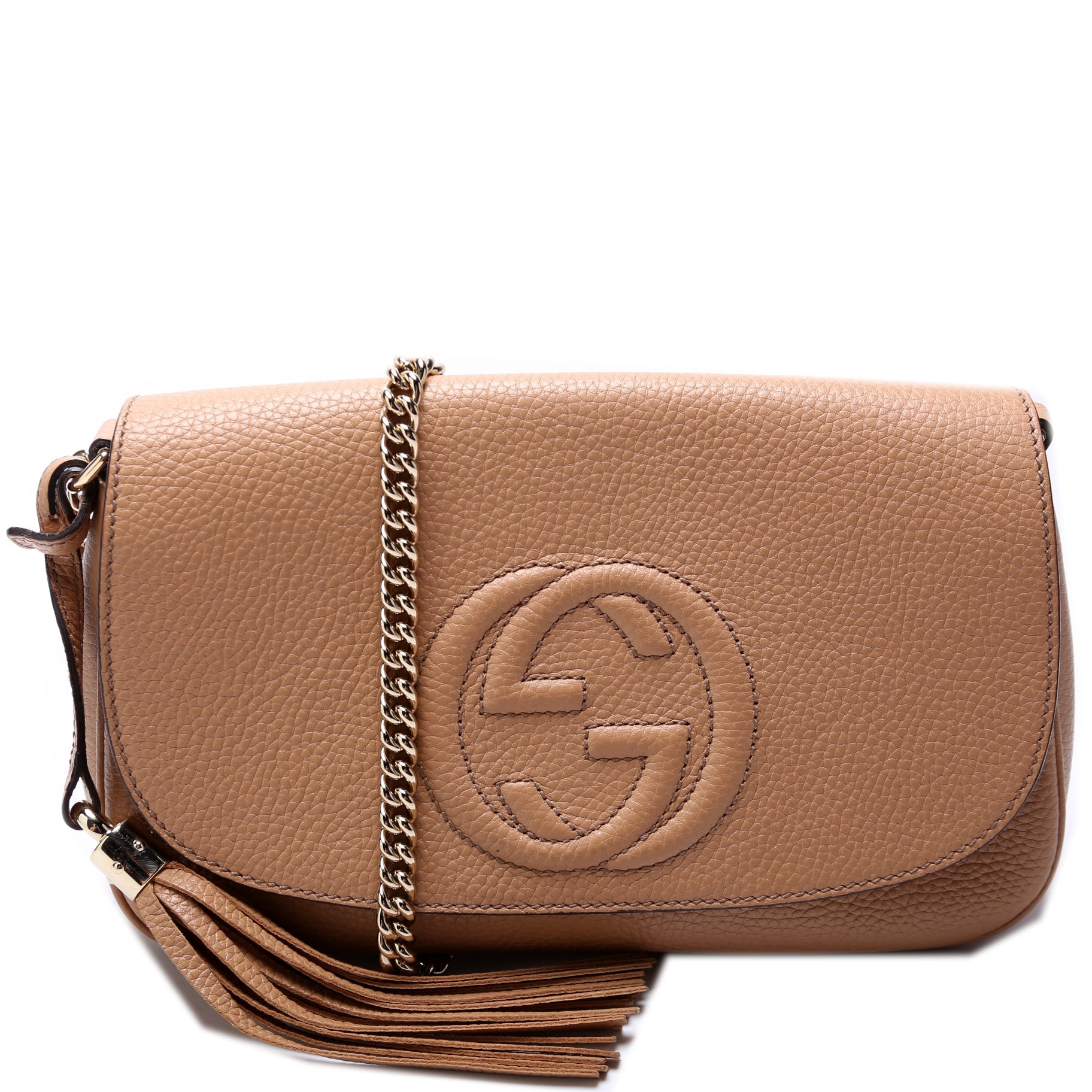 Gucci Soho Tassel Chain Flap Travel Bag Flap 9