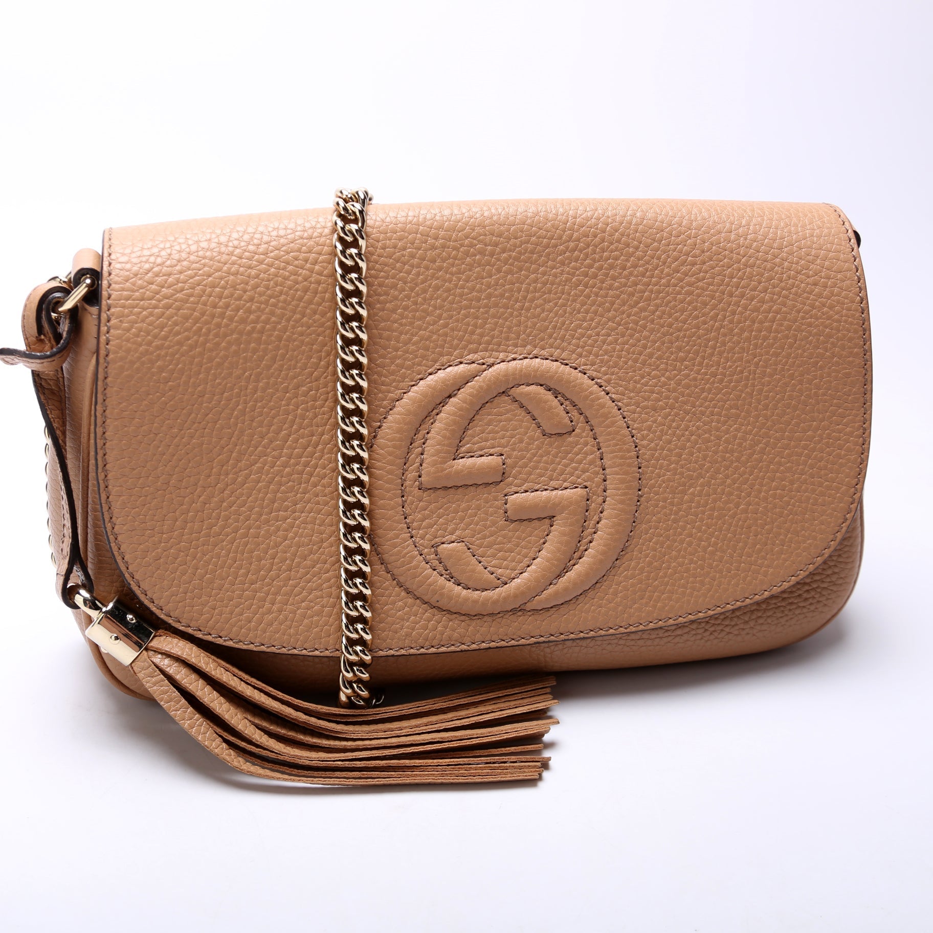 Gucci Soho Tassel Chain Flap Travel Bag Flap 9