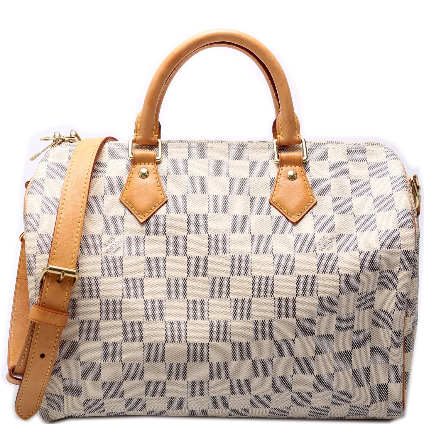 Louis Vuitton Speedy 30 Bandouliere Azur Damier Handbag Azur 16