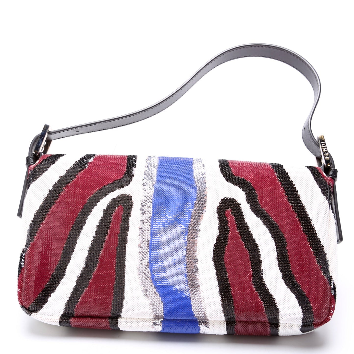 Fendi Baguette Sequined Zebra Stripe 8Br600 Bag Shoulder Bag