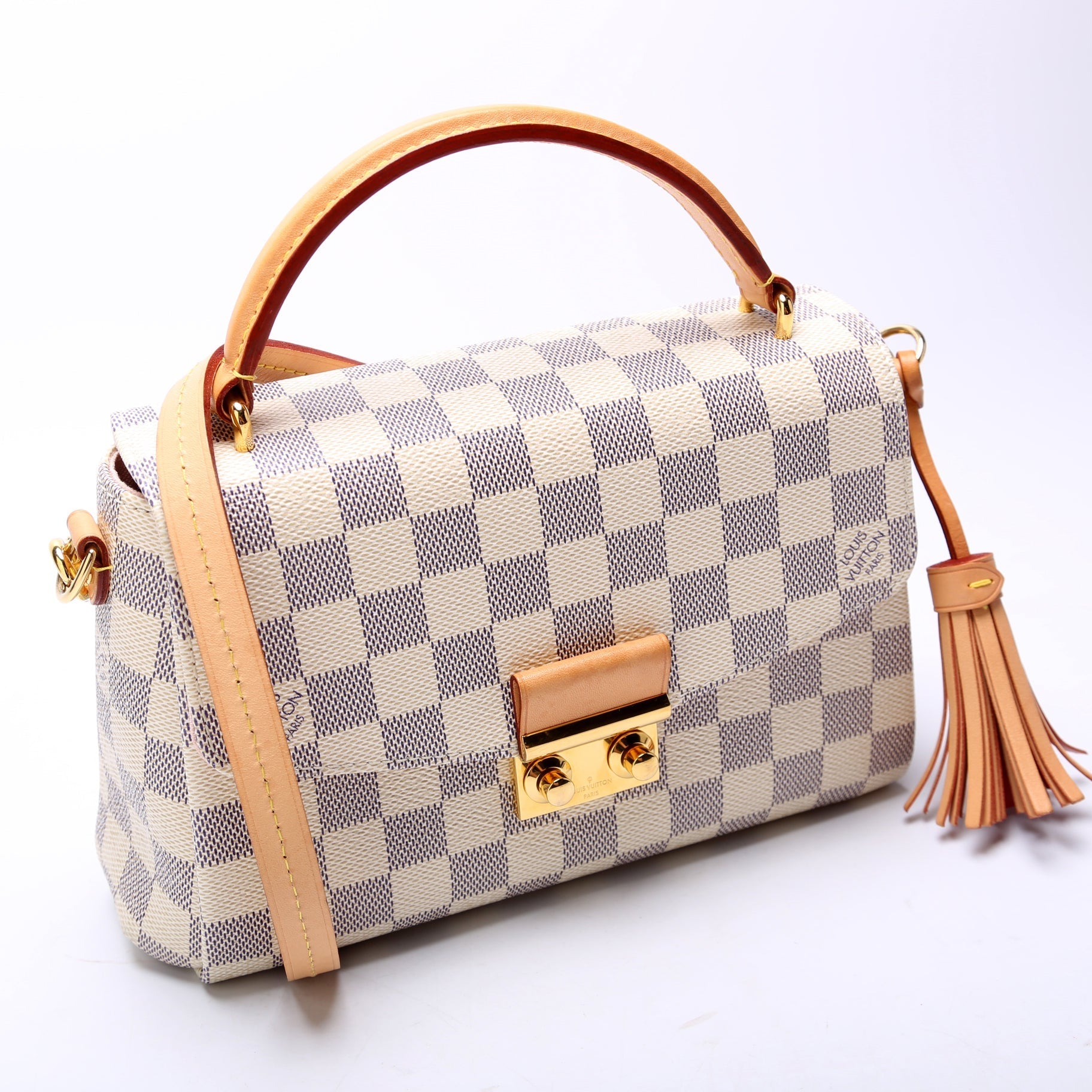 Louis Vuitton Croisette Azur Damier Handbag Azur 13