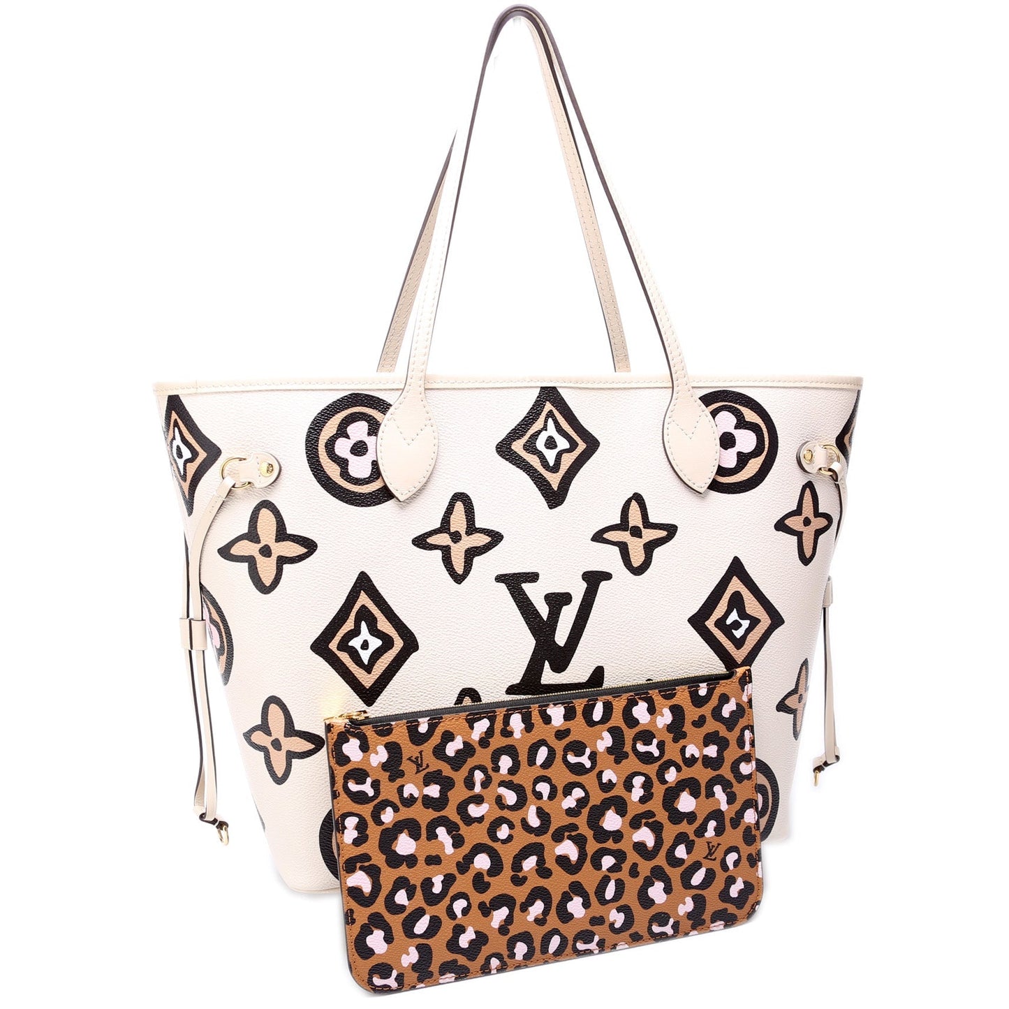 Louis Vuitton Neverfull W MM Wild At Wallet Case Heart 1