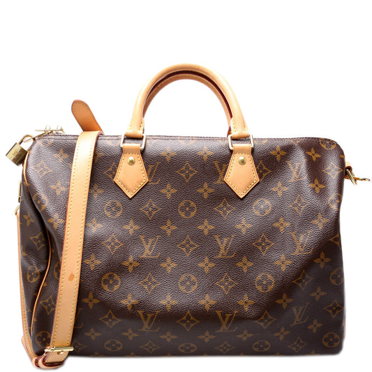 Louis Vuitton Speedy 35 Bandouliere Monogram Handbag Monogram 12