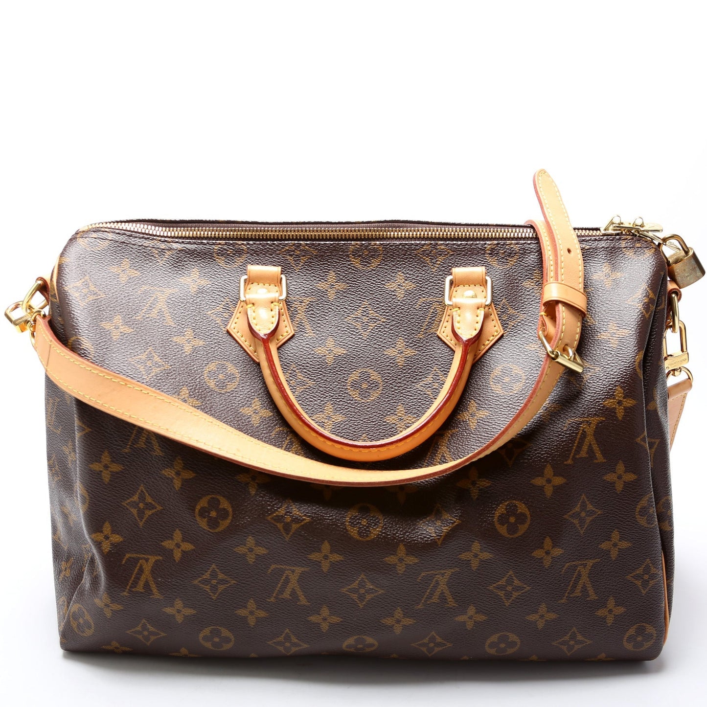 Louis Vuitton Speedy 35 Bandouliere Monogram Handbag Monogram 12