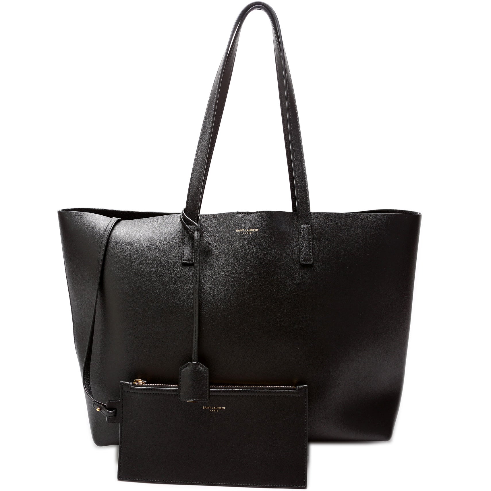 YSL Saint Laurent Shopping East West Supple Bag Leather Tote Bag