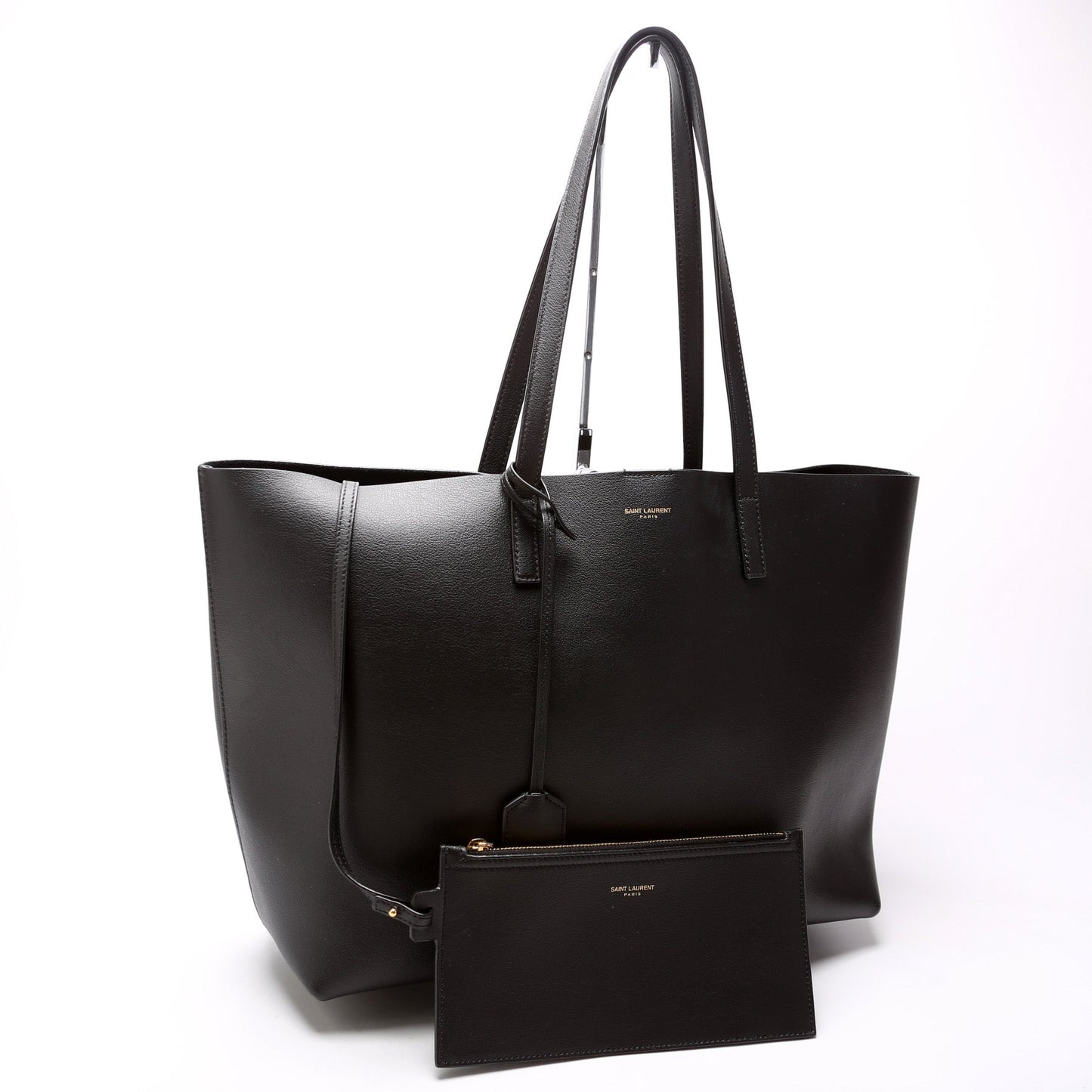 YSL Saint Laurent Shopping East West Supple Bag Leather Tote Bag