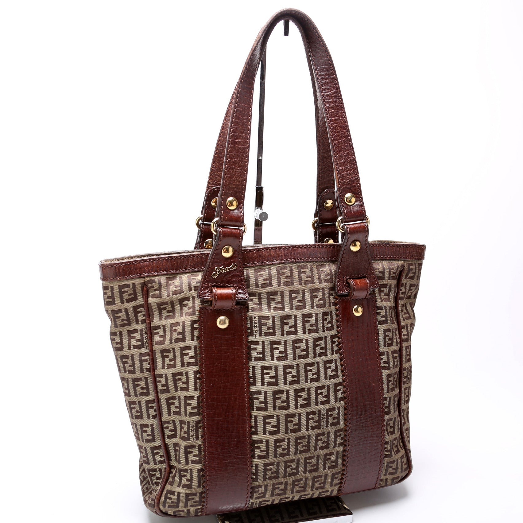 Fendi Zucca Tote Bag Canvas