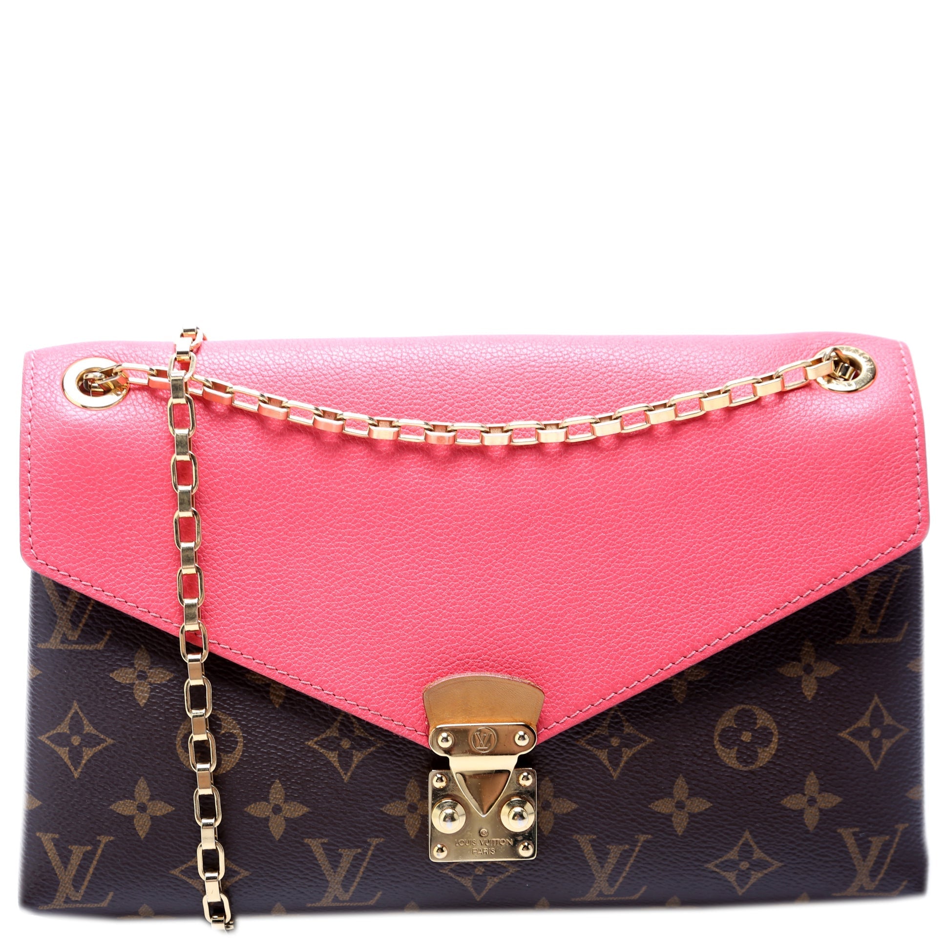 Louis Vuitton Pallas Monogram Handbag Chain Monogram