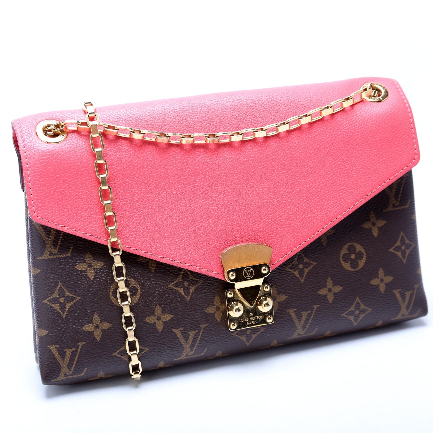Louis Vuitton Pallas Monogram Handbag Chain Monogram