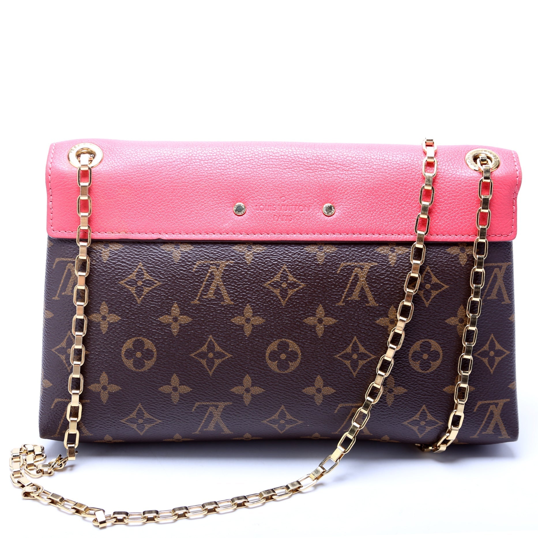 Louis Vuitton Pallas Monogram Handbag Chain Monogram