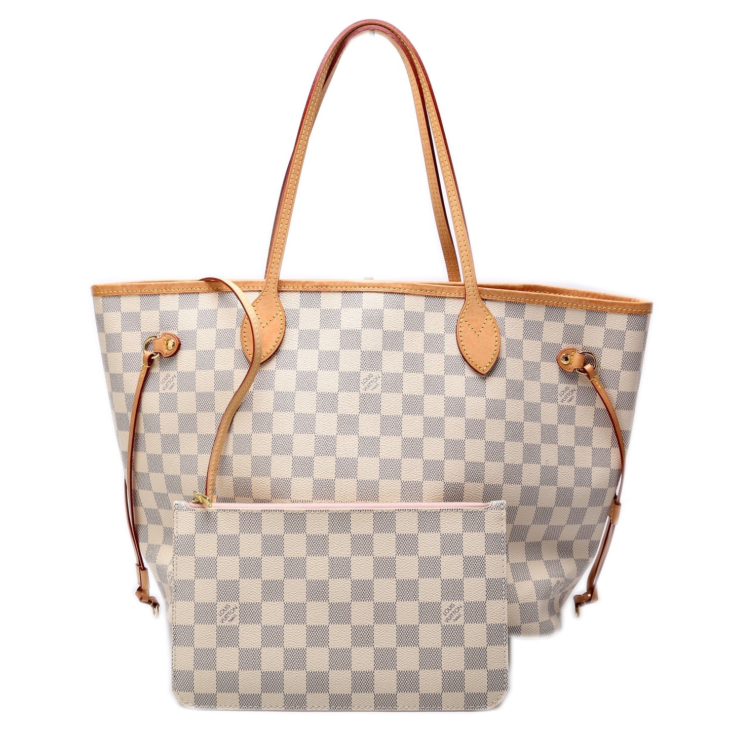 Louis Vuitton Neverfull W MM Azur Damier Wallet Case Azur 13