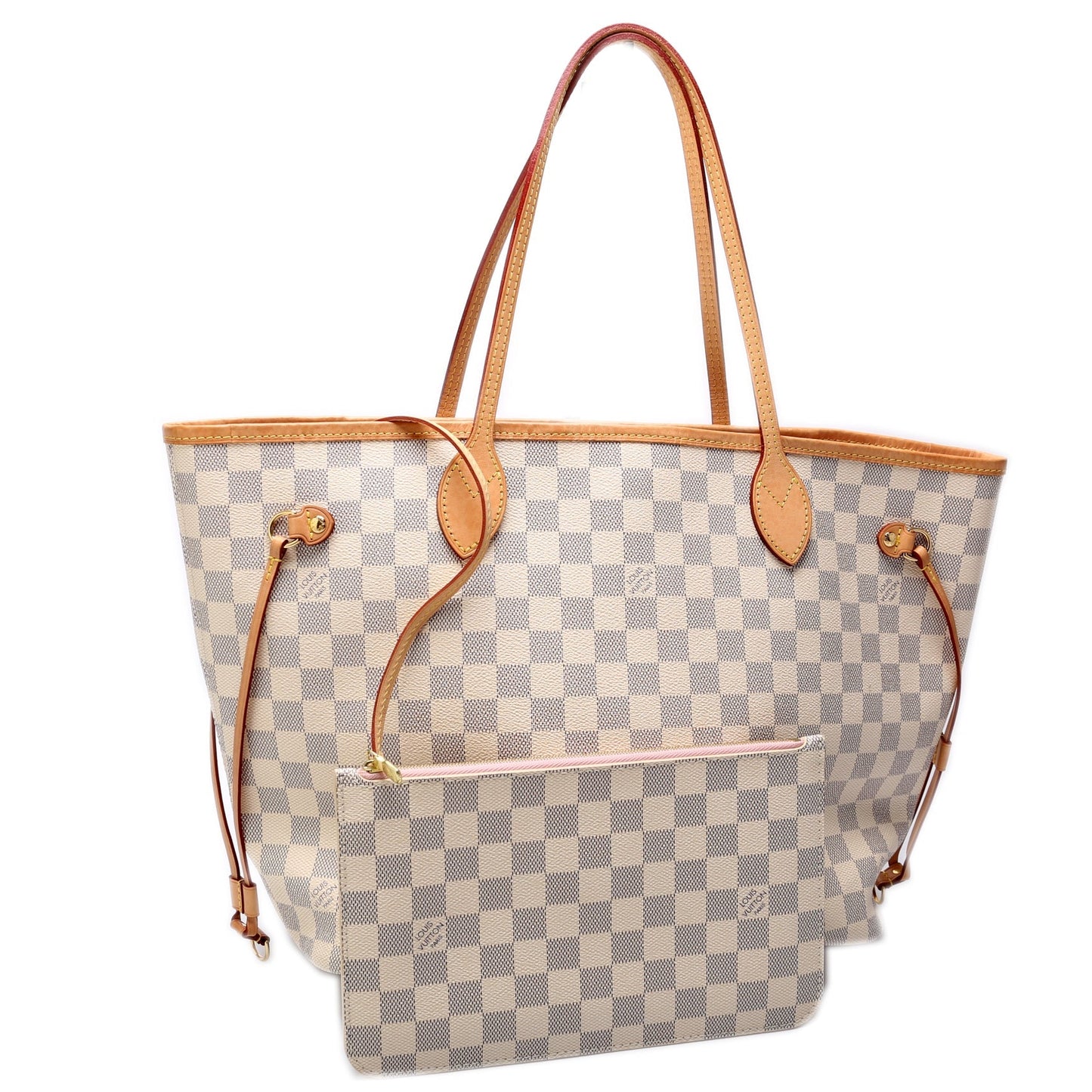 Louis Vuitton Neverfull W MM Azur Damier Wallet Case Azur 13