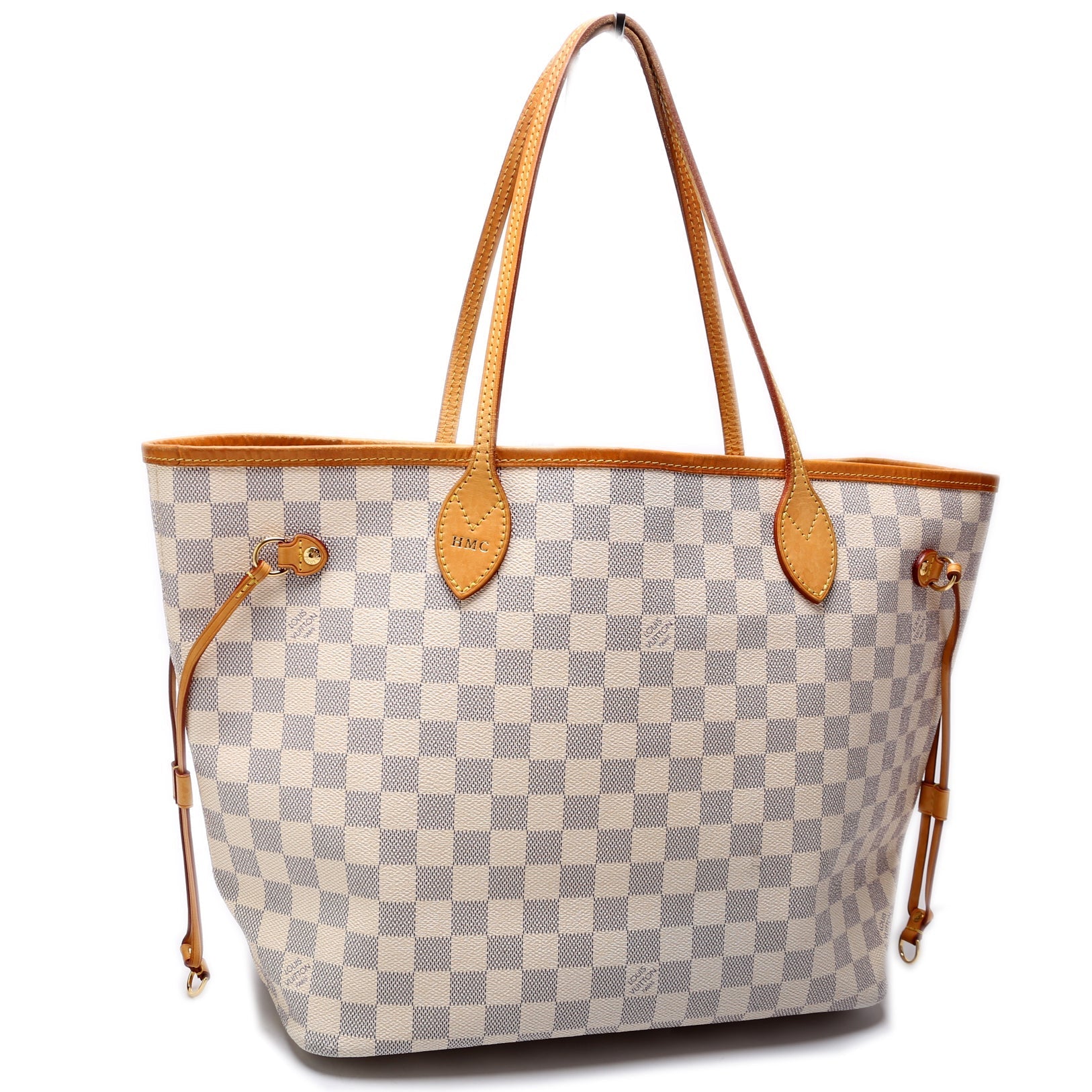 Louis Vuitton Neverfull MM Azur Damier Tote Bag Azur 38