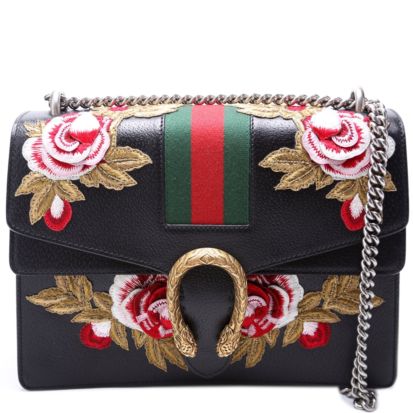 Gucci Dionysus Floral Embroidered Leather Medium Shoulder Bag