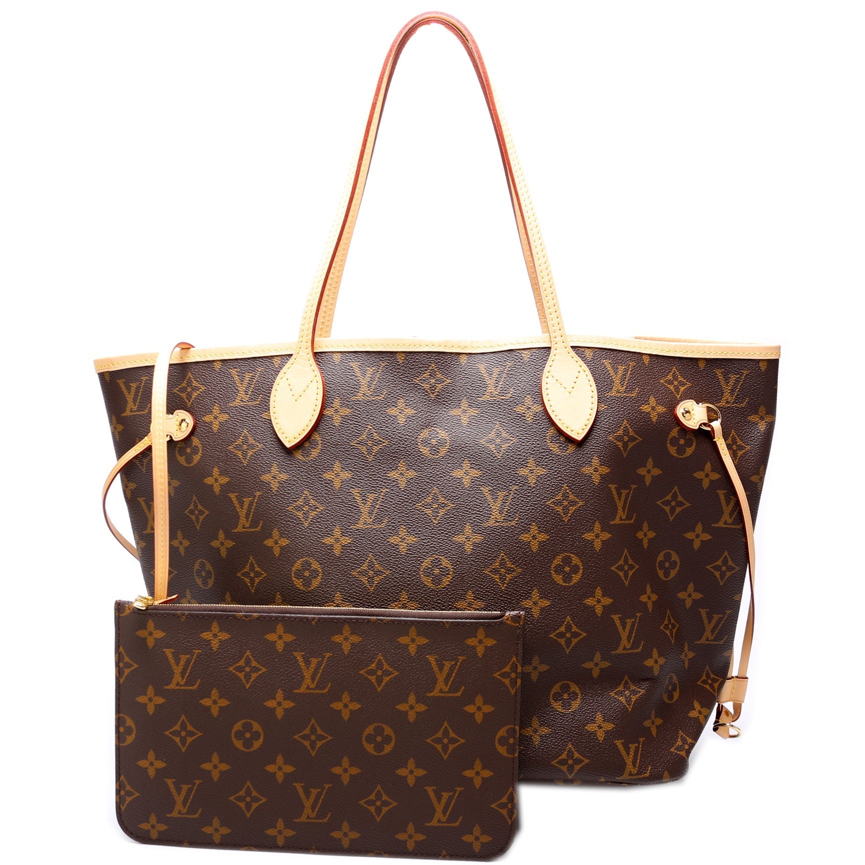 Louis Vuitton Neverfull w MM Monogram Wallet Case Monogram 24