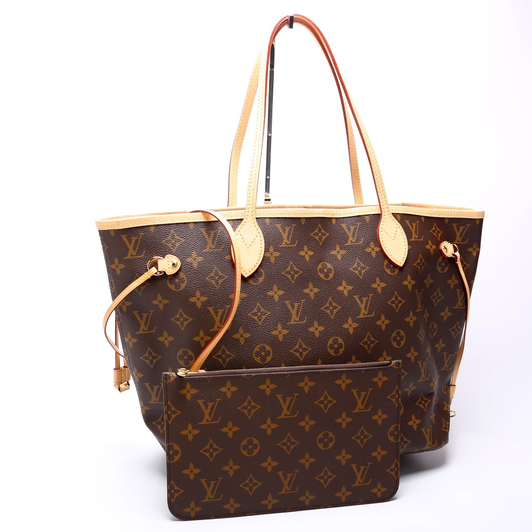 Louis Vuitton Neverfull w MM Monogram Wallet Case Monogram 24